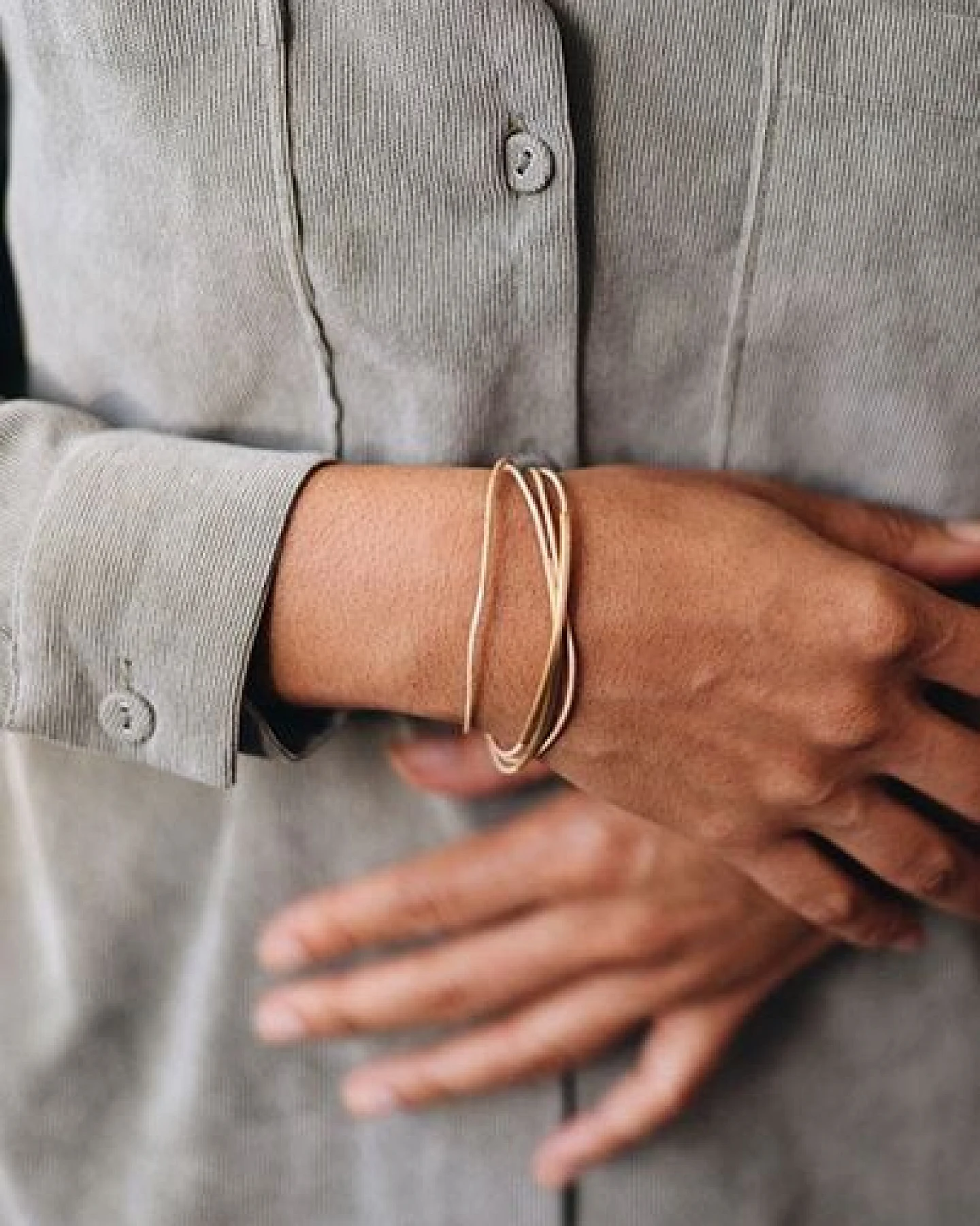 pikfine Tube Armband “Tingval” // vergoldet – Ansicht 3