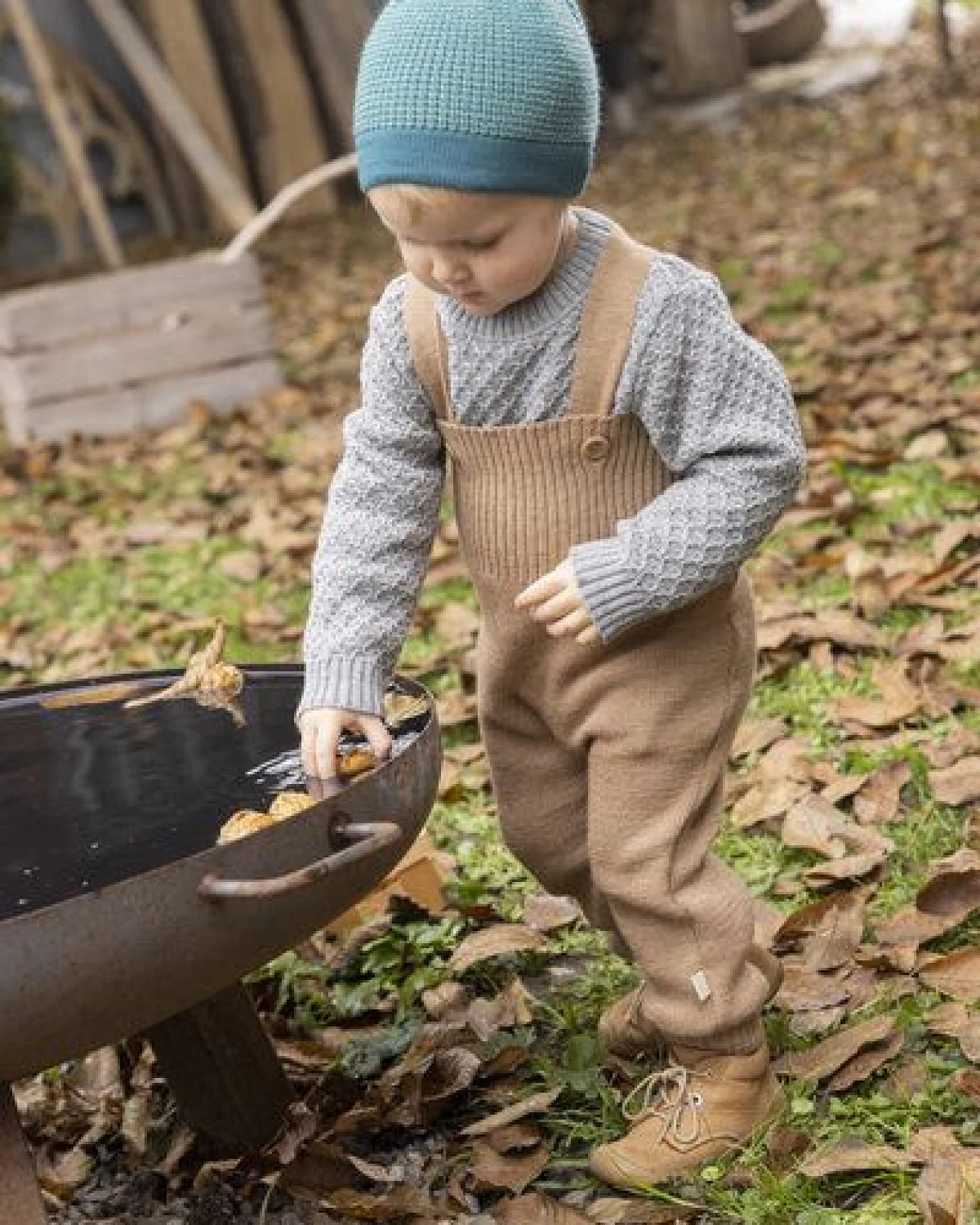 Disana Kinder Aran Pullover kbT-Merinowolle – Ansicht 2