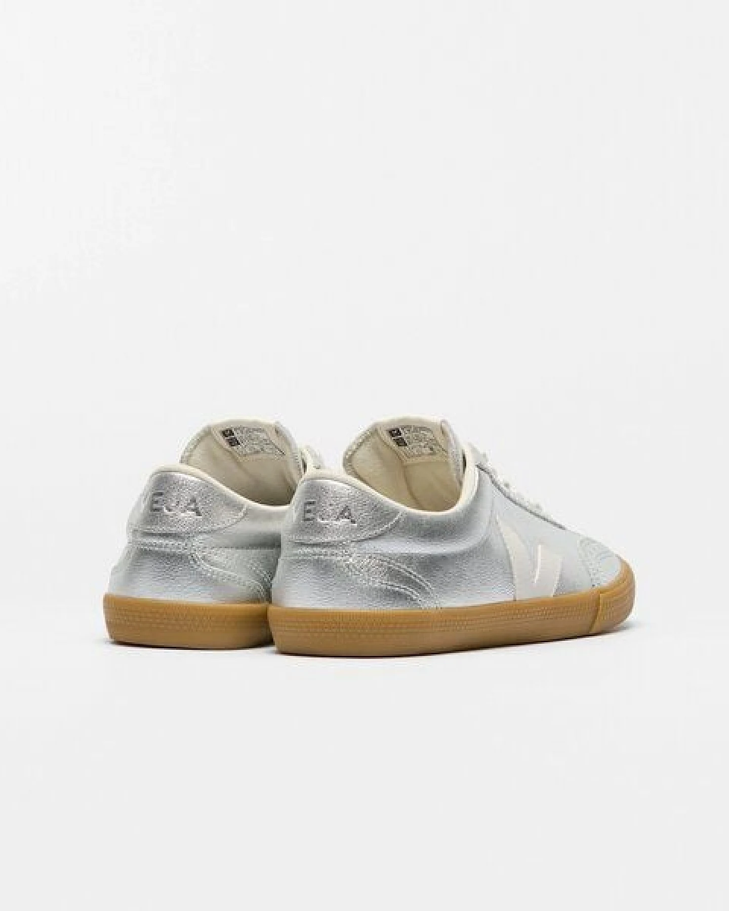 Veja Damen-Sneakers Volley OT Leather Silver Pierre – Ansicht 3