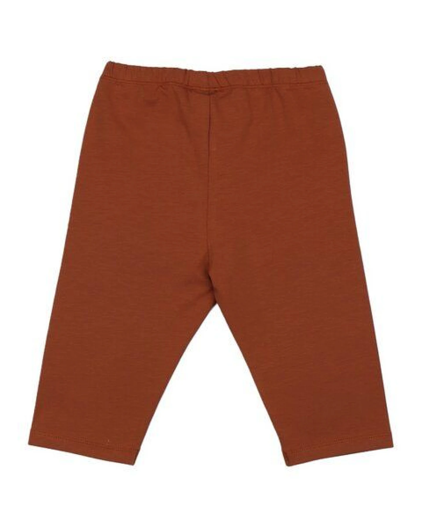 3/4-Leggings Braun Uni Bio-Baumwolle GOTS – Walkiddy – Ansicht 3