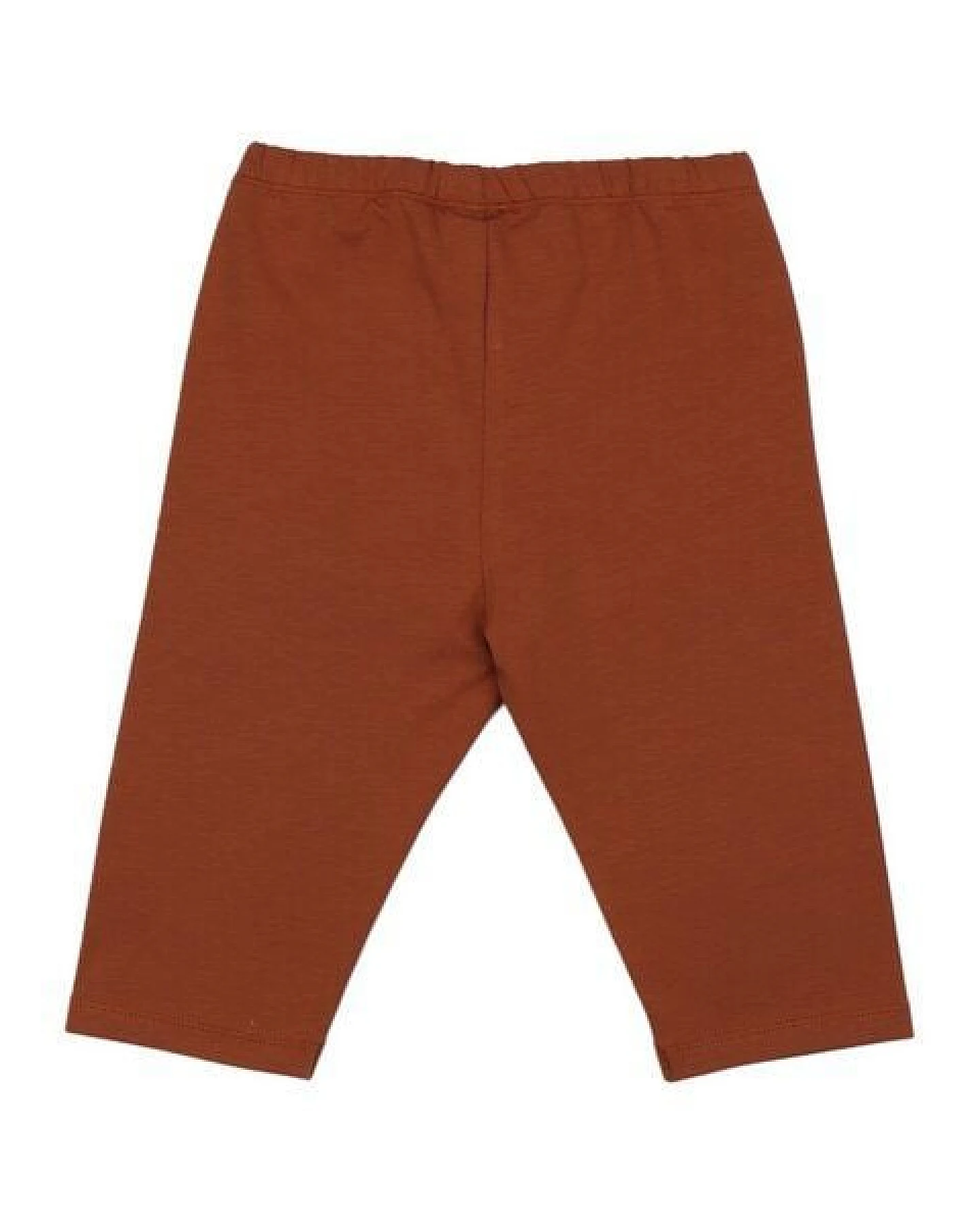 3/4-Leggings Braun Uni Bio-Baumwolle GOTS – Walkiddy – Ansicht 3