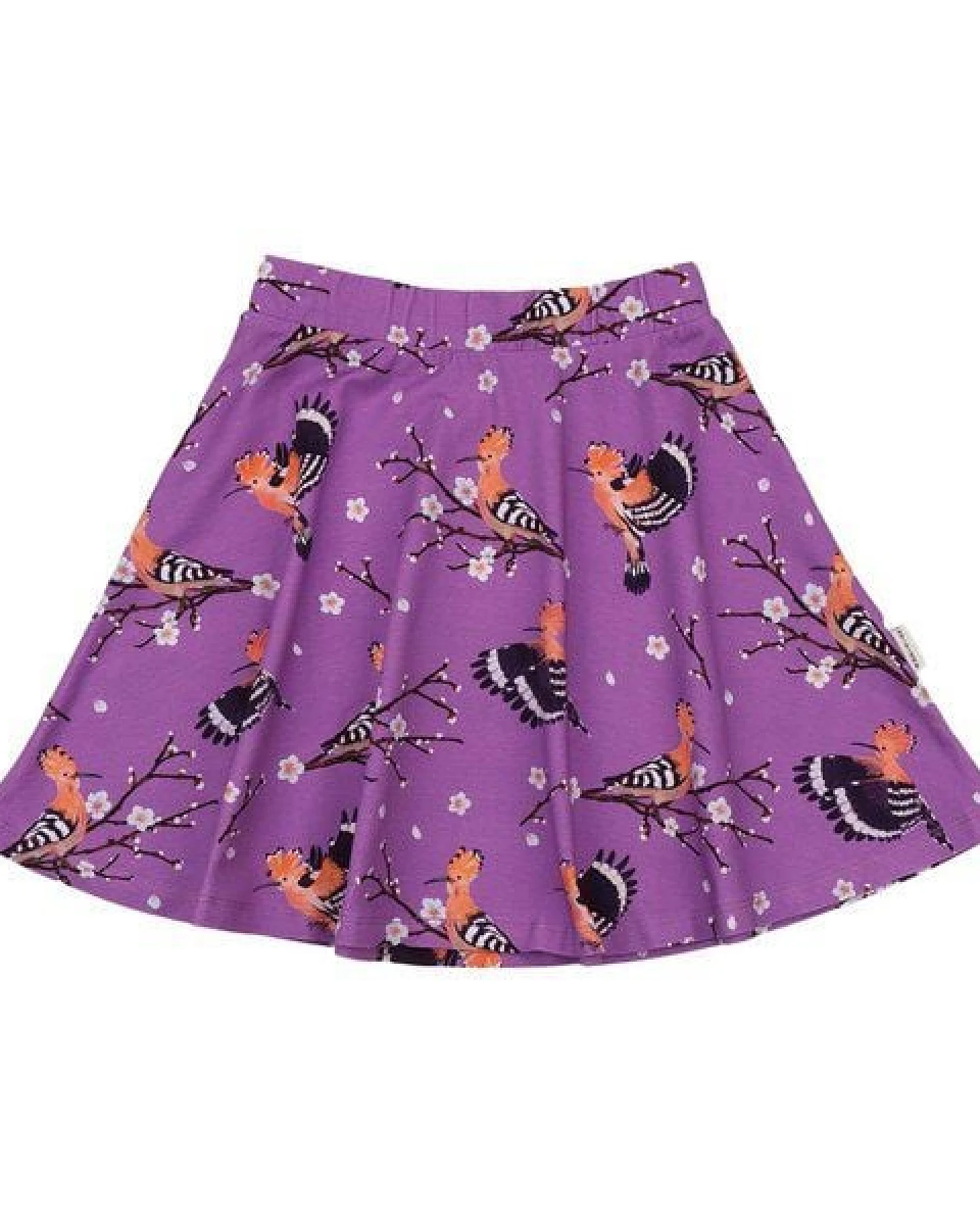 Rock Lila Happy Hoopoes Vögel-Allover Bio-Baumwolle GOTS – Walkiddy – Ansicht 4
