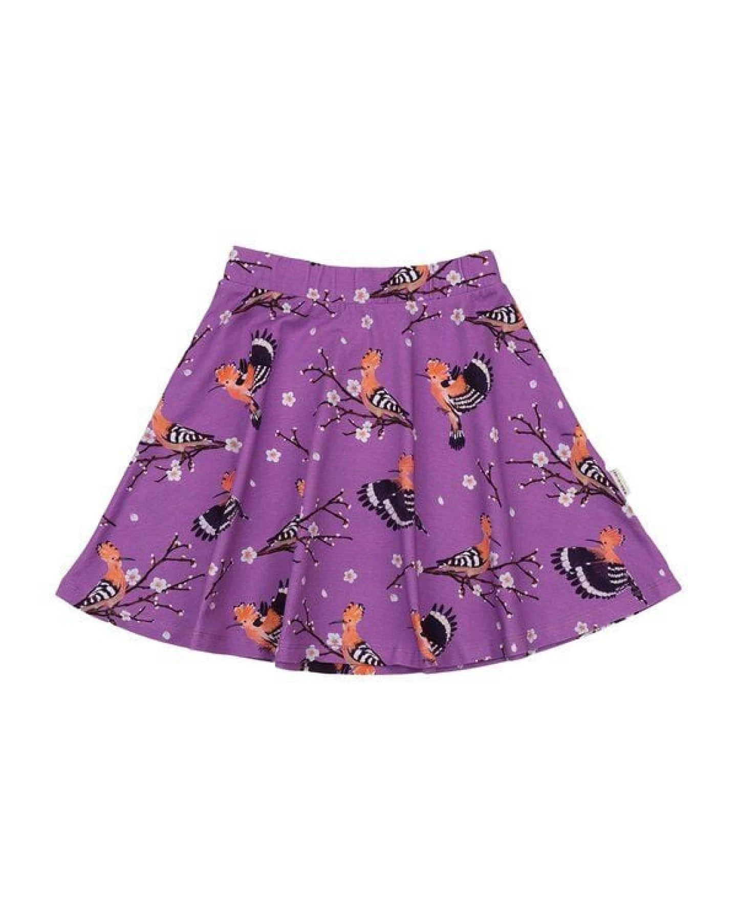 Rock Lila Happy Hoopoes Vögel-Allover Bio-Baumwolle GOTS – Walkiddy – Ansicht 4