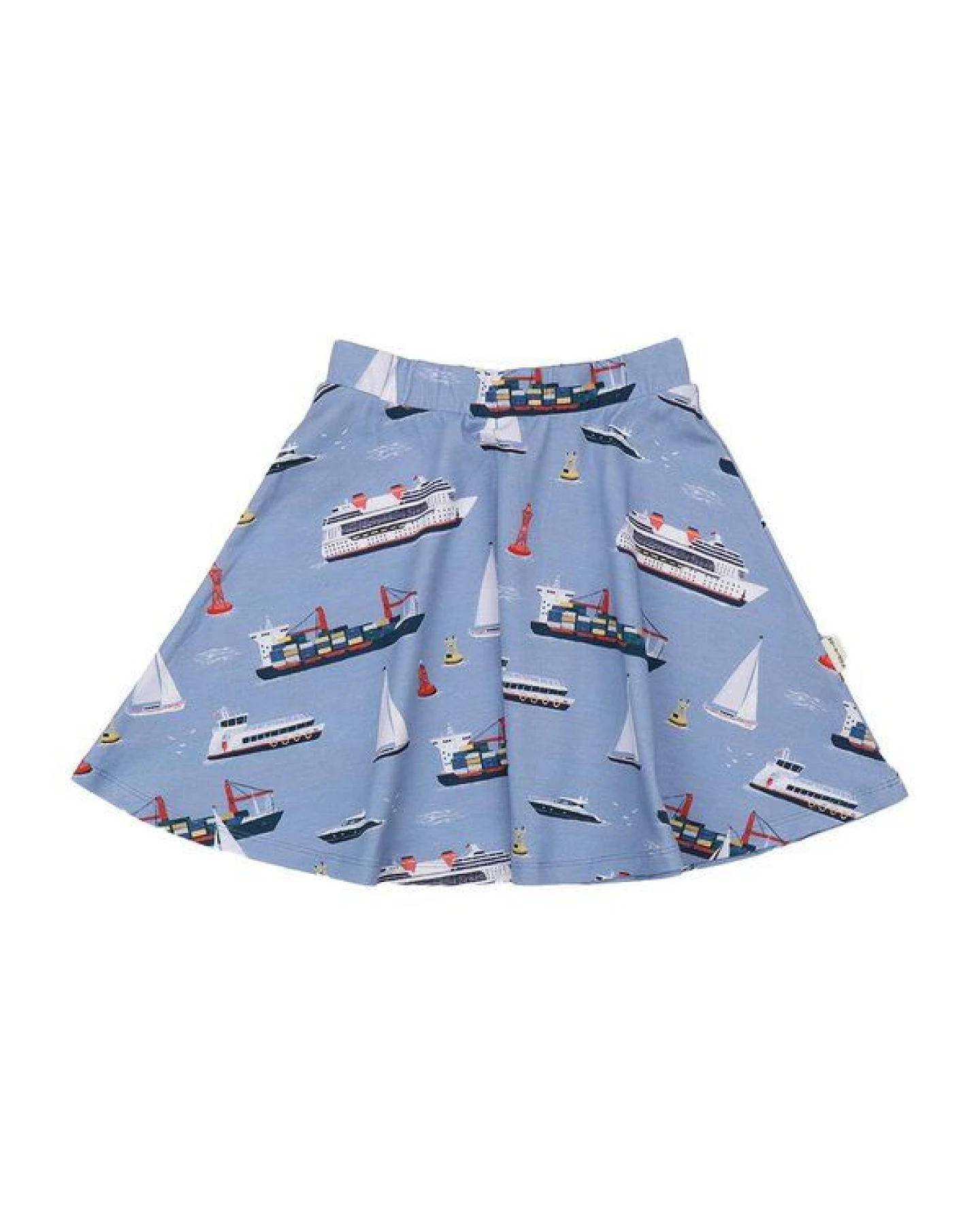 Rock Hellblau Marine Adventures Schiffe-Allover Bio-Baumwolle GOTS – Walkiddy – Ansicht 4