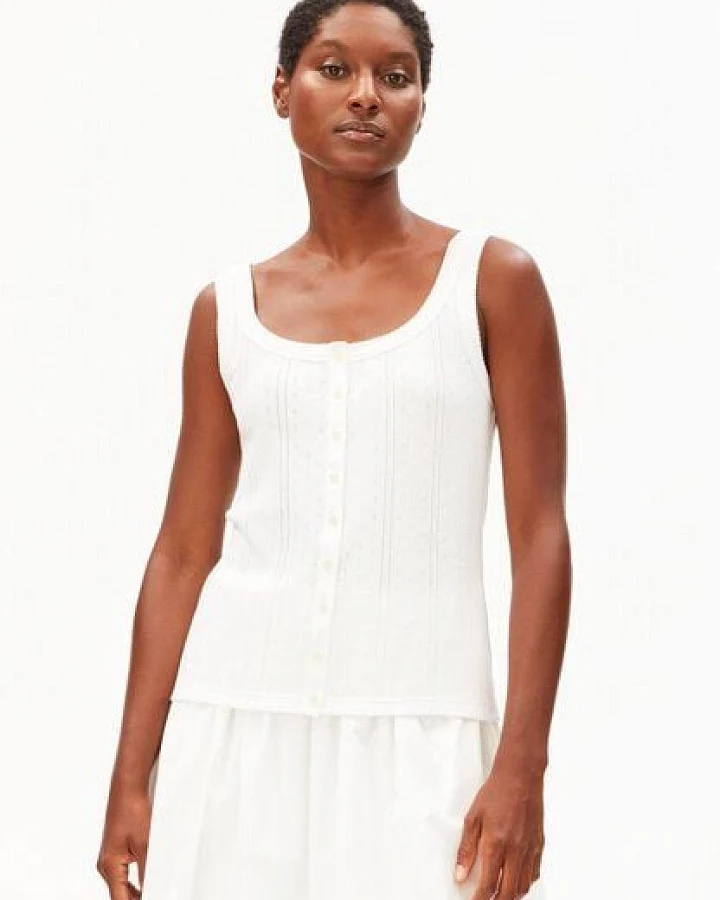 Produktseite: ARMEDANGELS POINTELLE Damen Top aus 100% Bio-Baumwolle