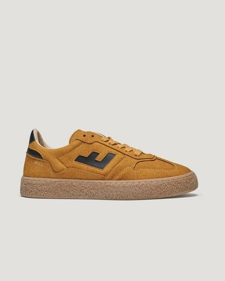 Flamingos' Life Sneaker - Burela Bold Hairy Suede Curry