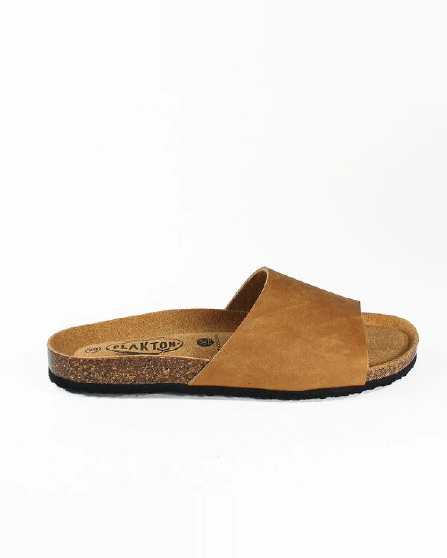 Plakton Vegane offene Damen Sandale BALA mit Korksohle (camel-tapir) – Ansicht 2