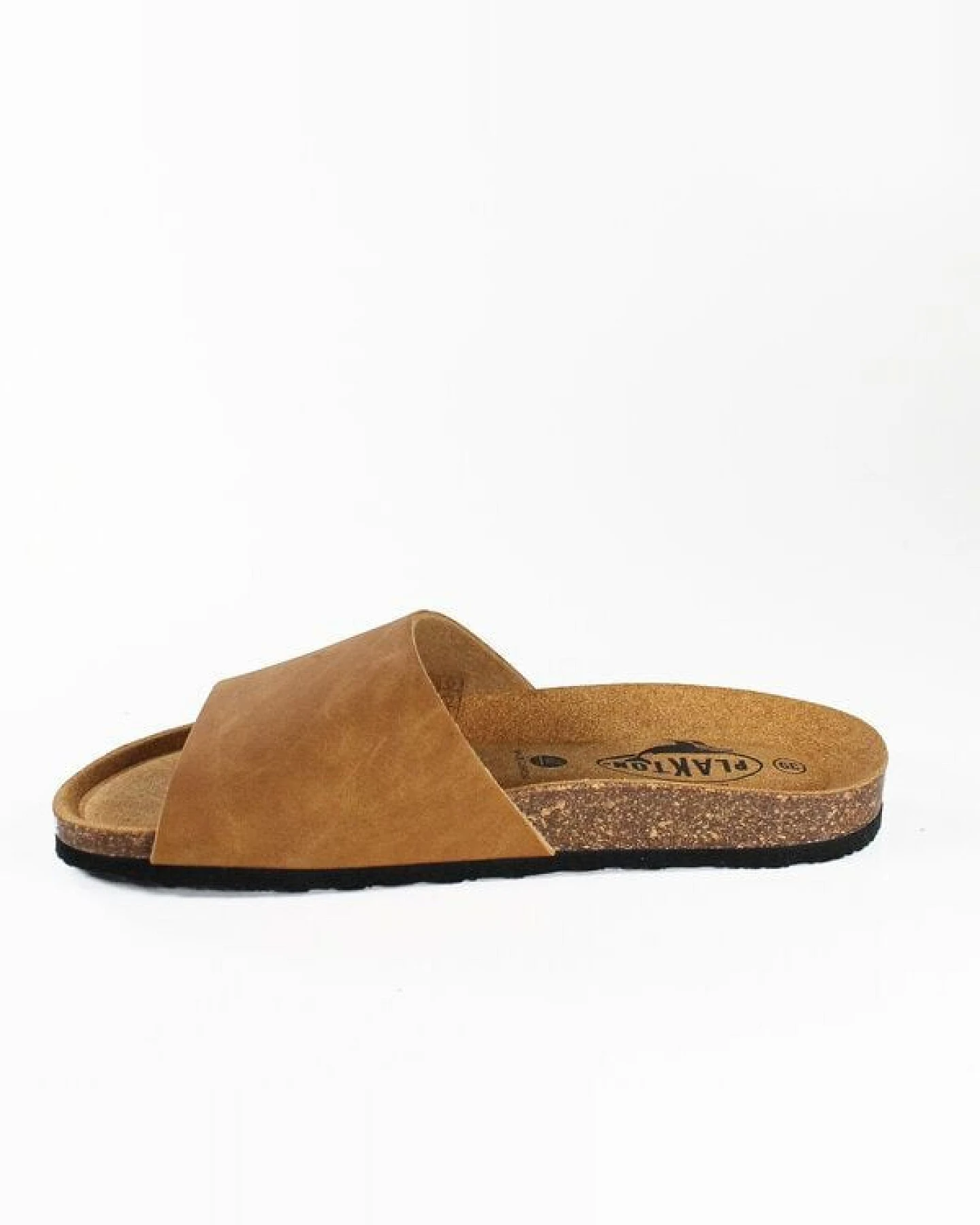 Plakton Vegane offene Damen Sandale BALA mit Korksohle (camel-tapir) – Ansicht 3