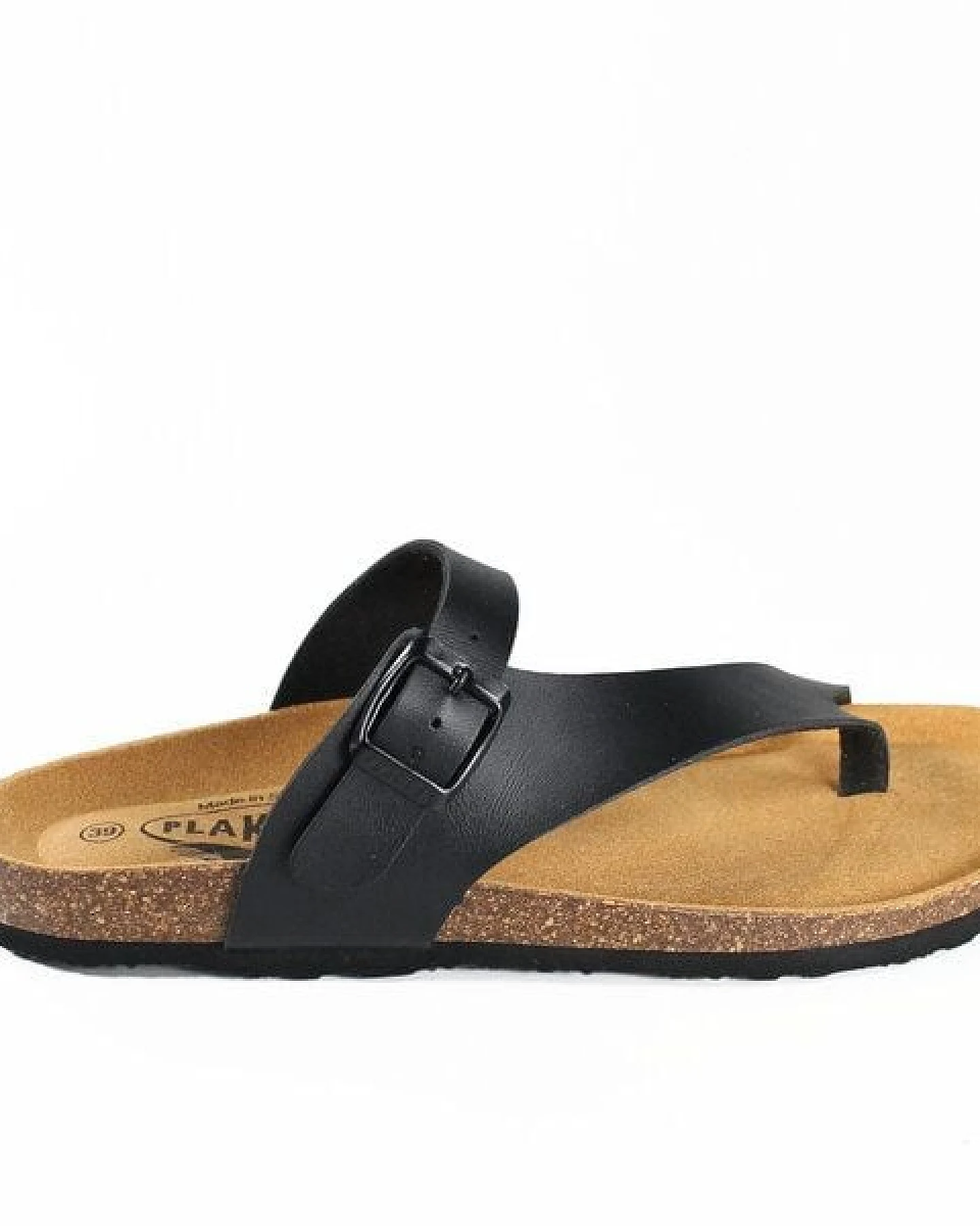 Plakton Vegane Damen Zehentrenner Sandale BATTLE mit Korksohle – Ansicht 4
