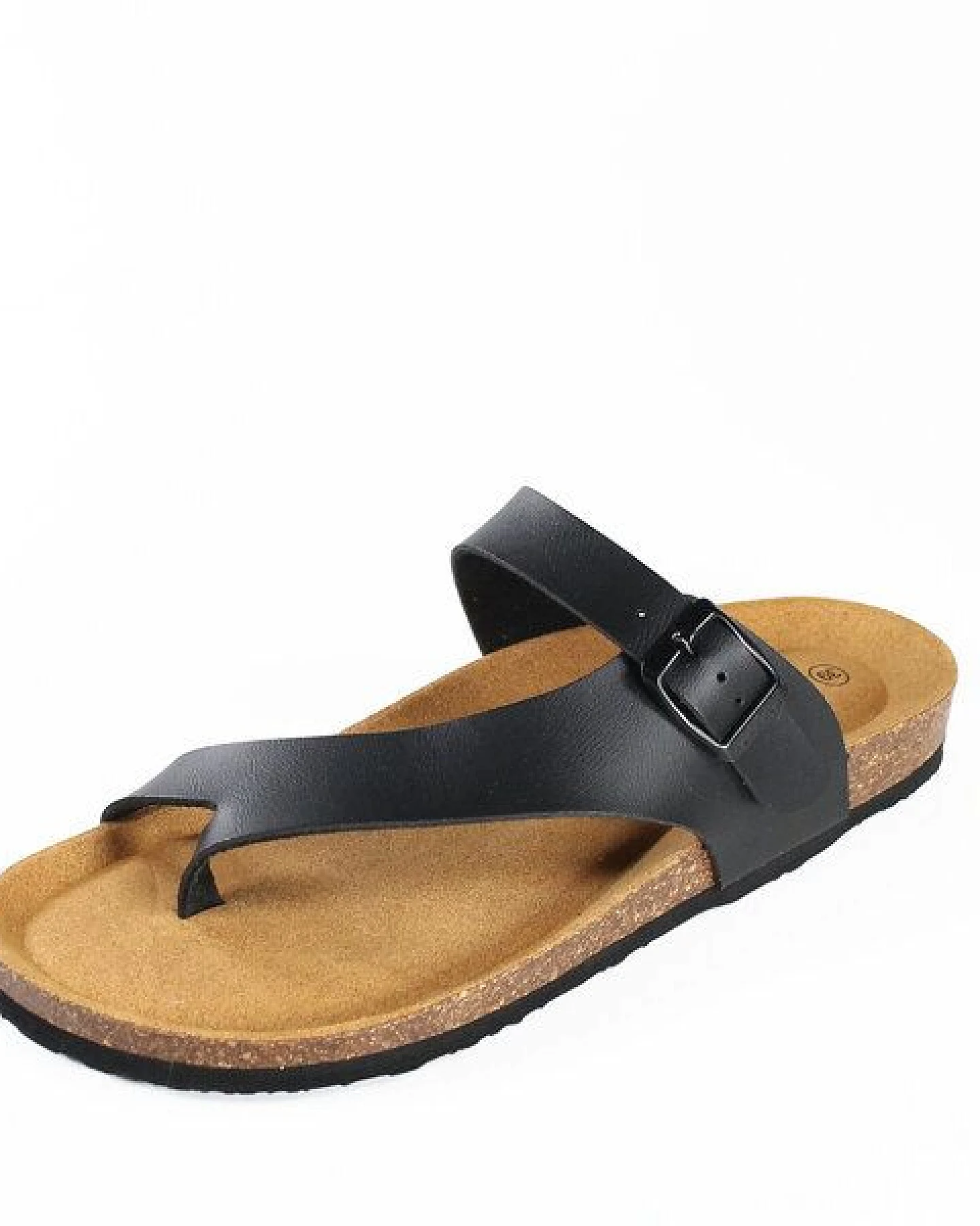 Plakton Vegane Damen Zehentrenner Sandale BATTLE mit Korksohle – Ansicht 3