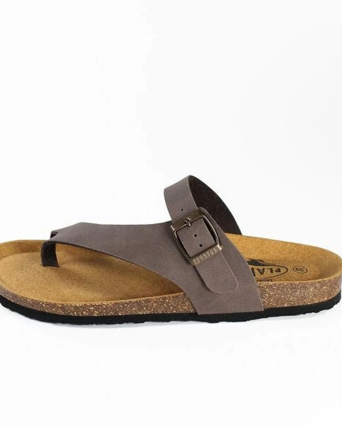 Plakton Vegane Damen Zehentrenner Sandale BATTLE mit Korksohle – Ansicht 3