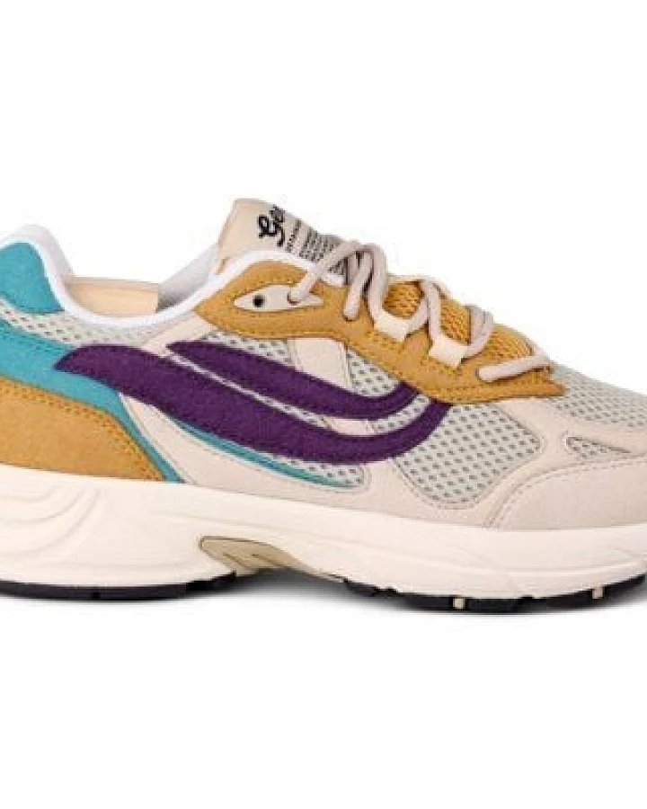 Genesis Footwear Sneaker - G-Eco`99 Multi Colour Sand/Wheat/Purple/Petrol