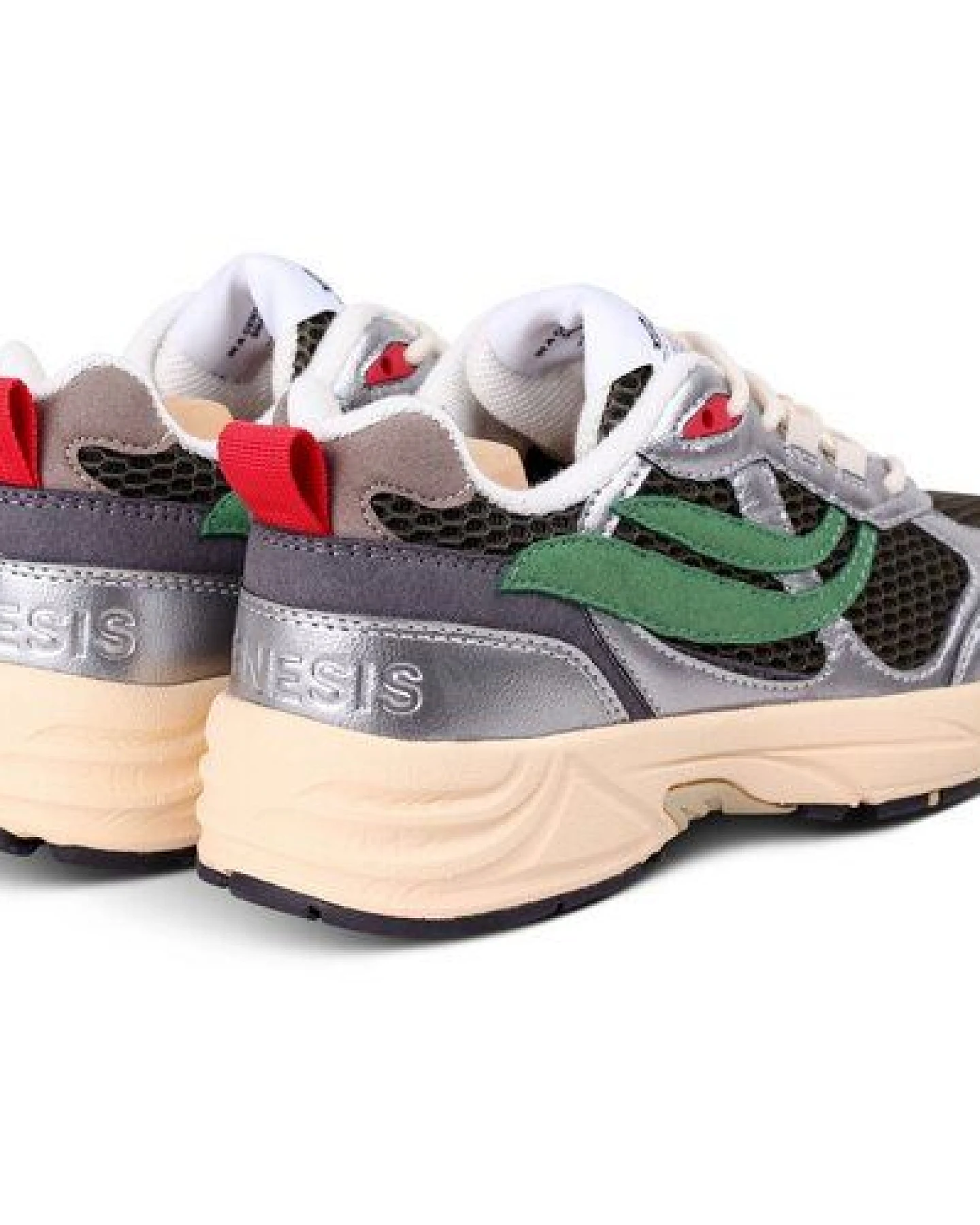 Genesis Footwear Sneaker - G-Eco`99 Contra Mesh Silver/Olive – Ansicht 3