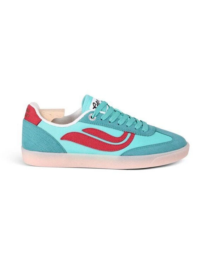 Genesis Footwear Sneaker - G-Volley Mesh Turquoise/Red/Light Gum