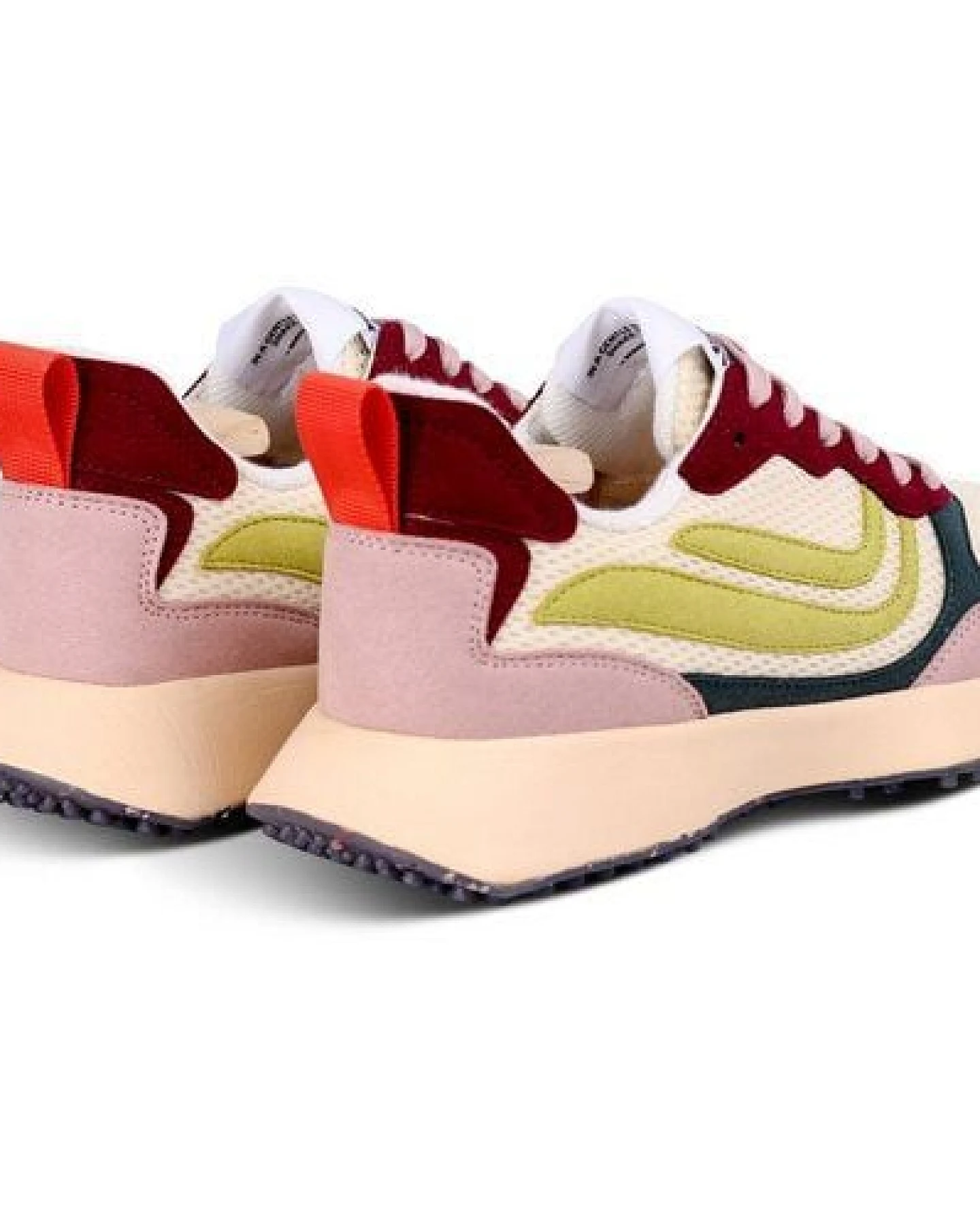 Genesis Footwear Sneaker - G-Marathon Multi Mesh Rose/Wine/Green – Ansicht 2