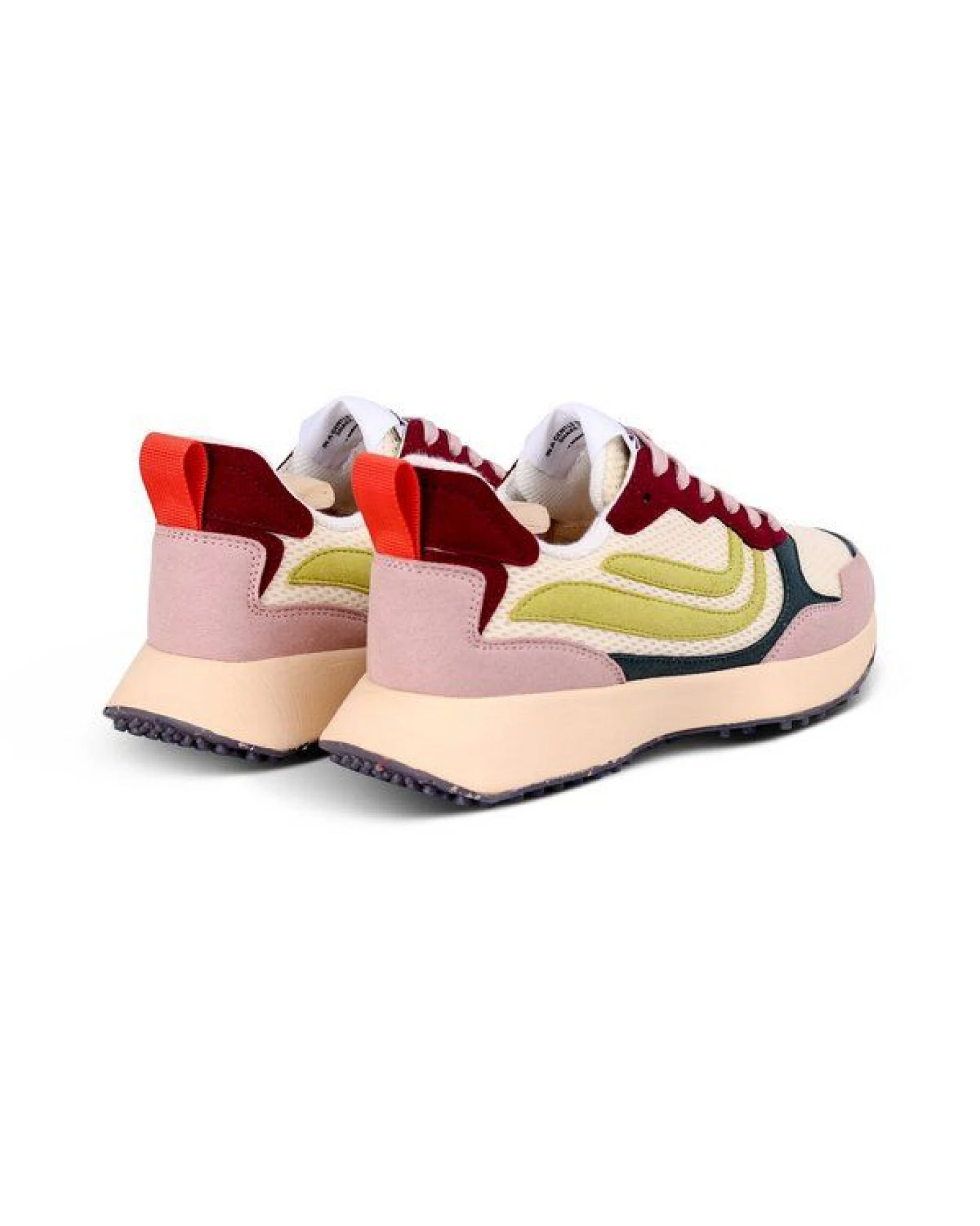Genesis Footwear Sneaker - G-Marathon Multi Mesh Rose/Wine/Green – Ansicht 2