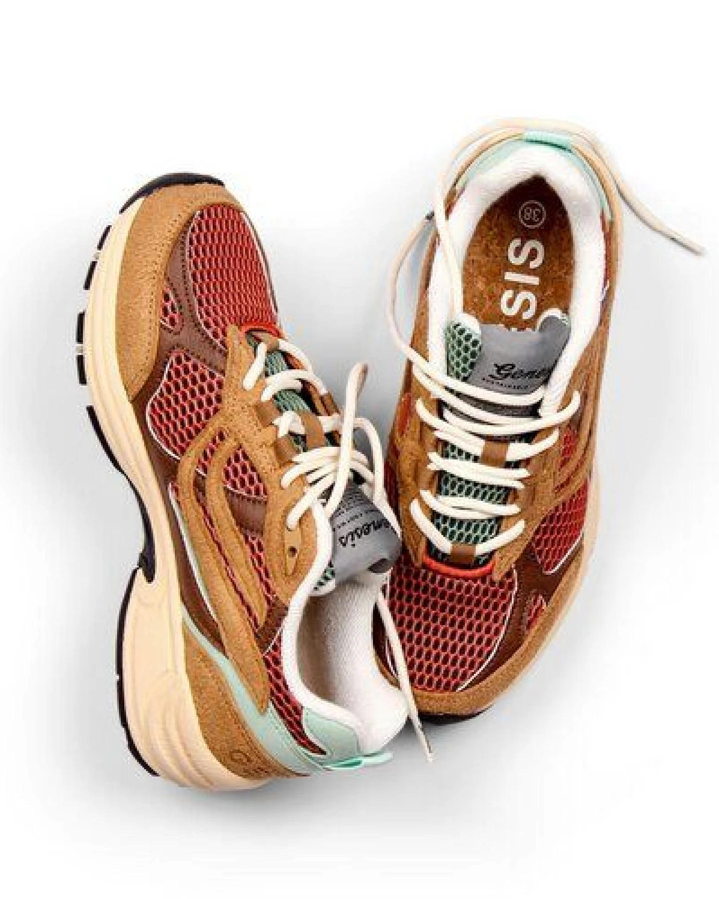 Genesis Footwear Sneaker - G-Eco`99 Multi Mesh Brown/Mint – Ansicht 4