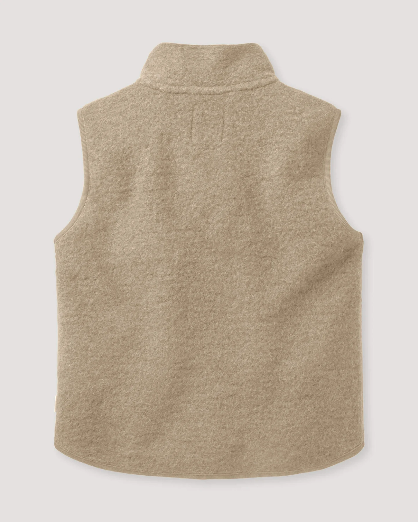 hessnatur Kinder Wollfleece Weste aus Bio-Merinowolle - beige - Größe 158/164 – Ansicht 2