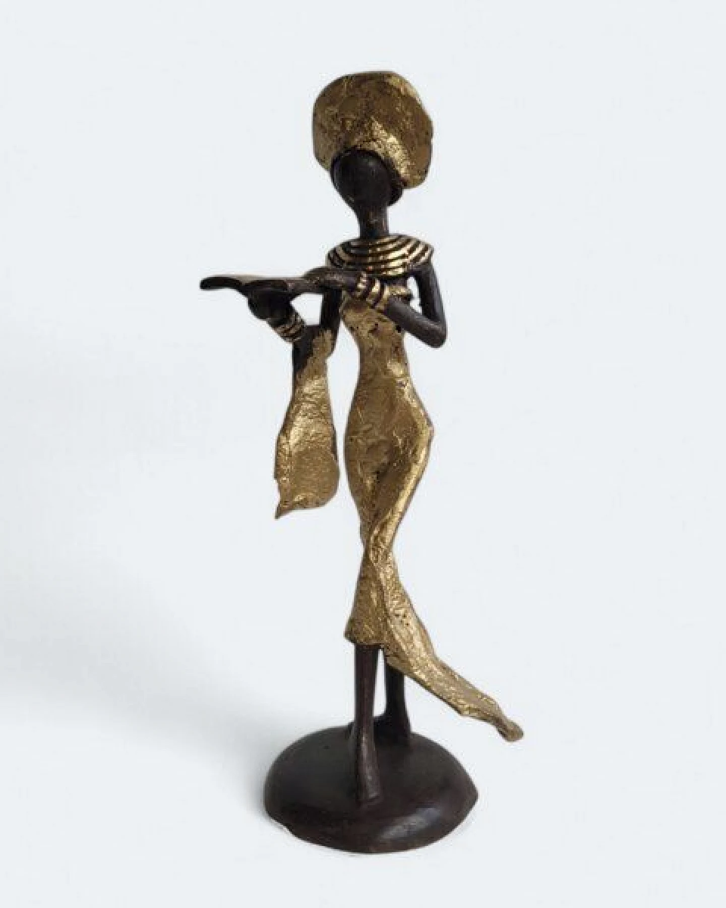 Moogoo Creative Africa Bronze-Skulptur "Femme avec livre" by Karim – Ansicht 2