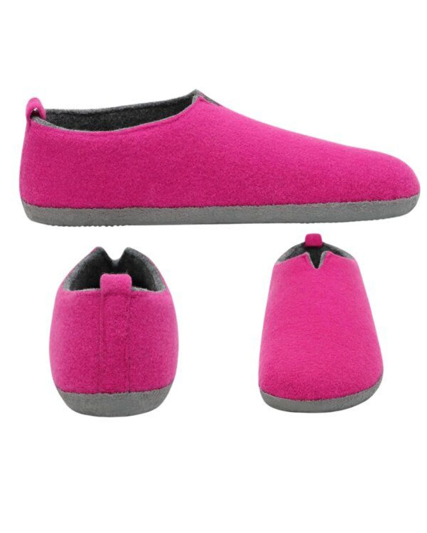 Home & Joy Hausschuhe Filz vegan Hüttenschuhe Pantoffeln Schlappen Pantoletten – Ansicht 4