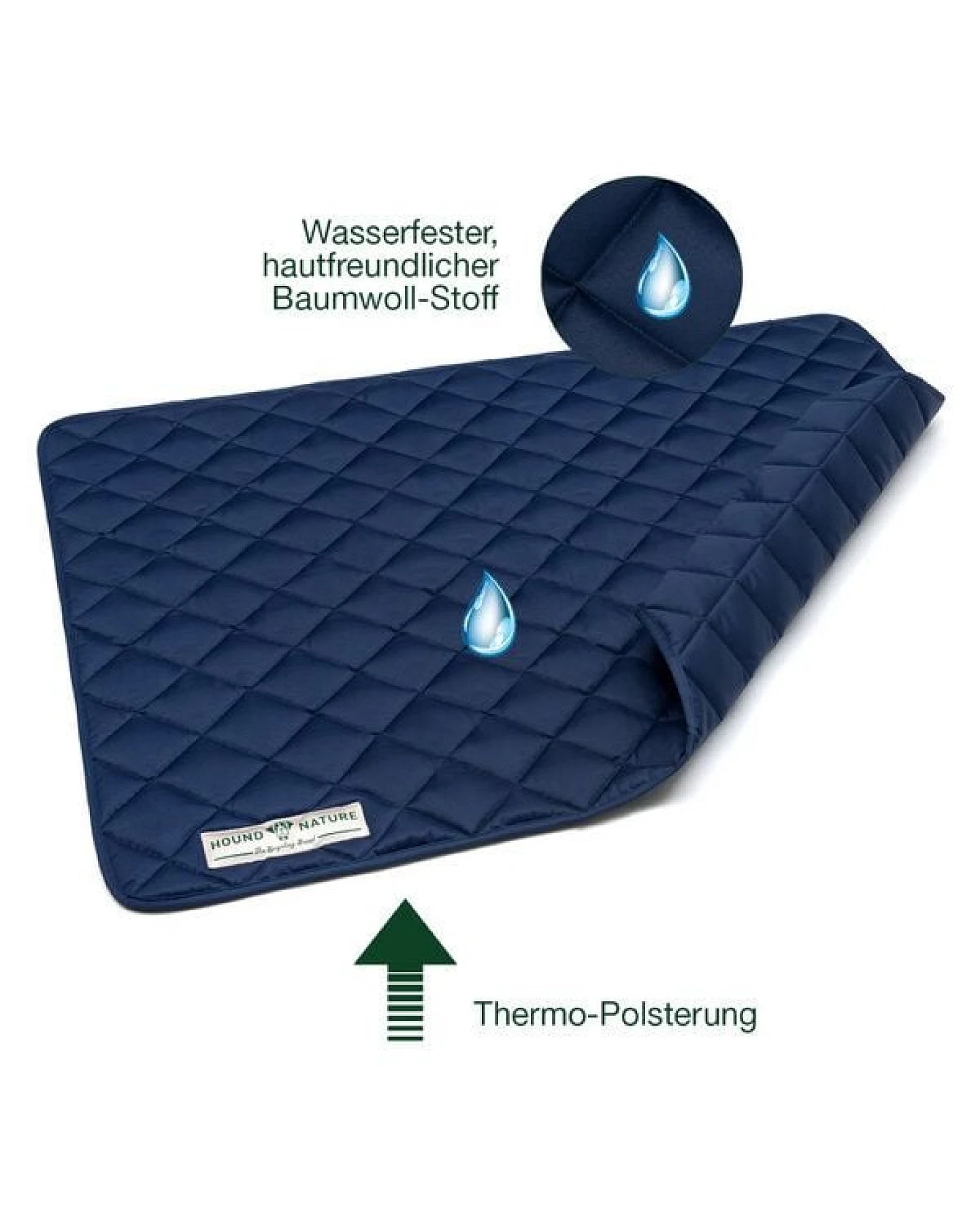 HOUND & NATURE Wasserdichte Baumwoll - Hundedecke - DAVOS waterproof – Ansicht 4