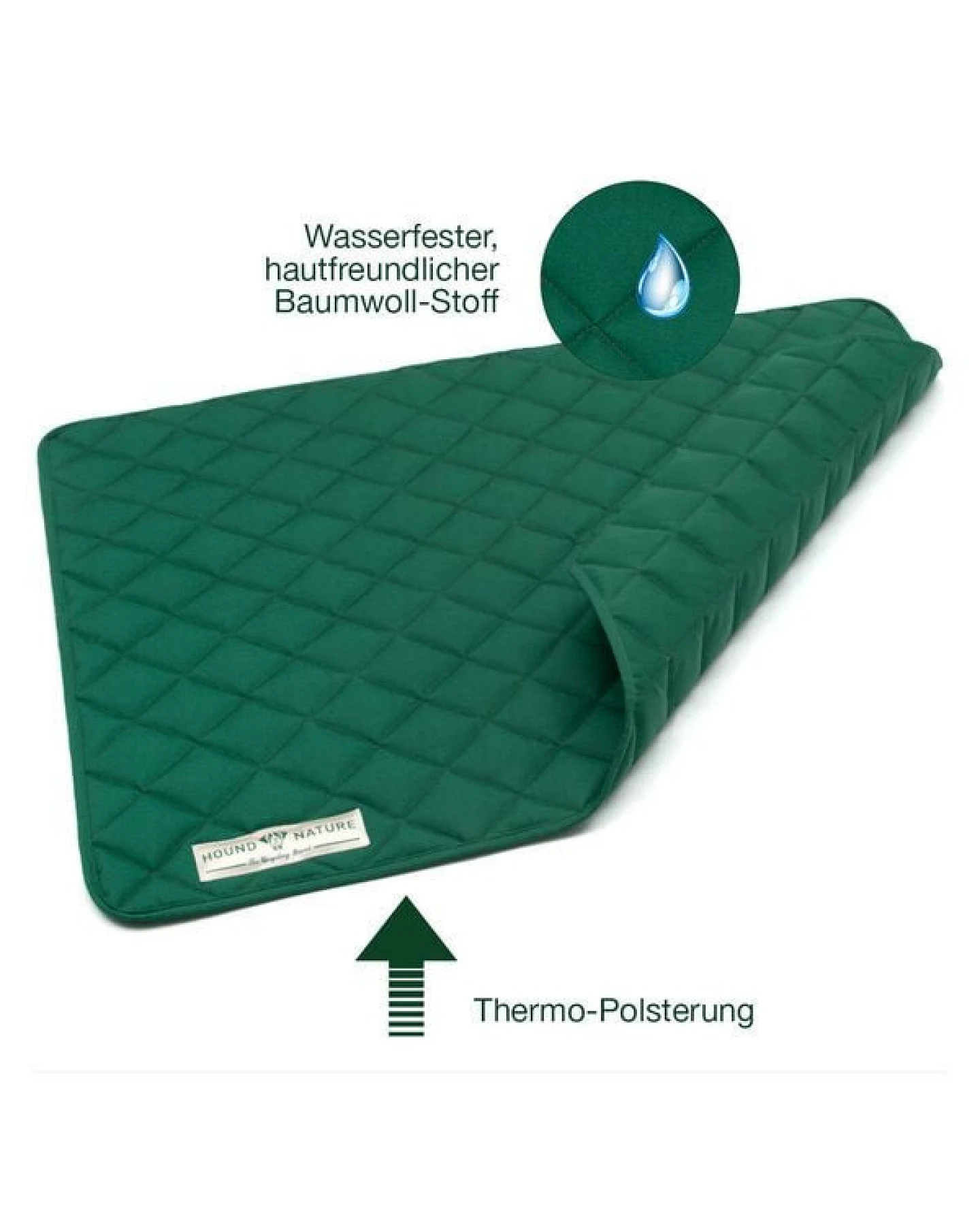 HOUND & NATURE Wasserdichte Baumwoll - Hundedecke - DAVOS waterproof – Ansicht 4