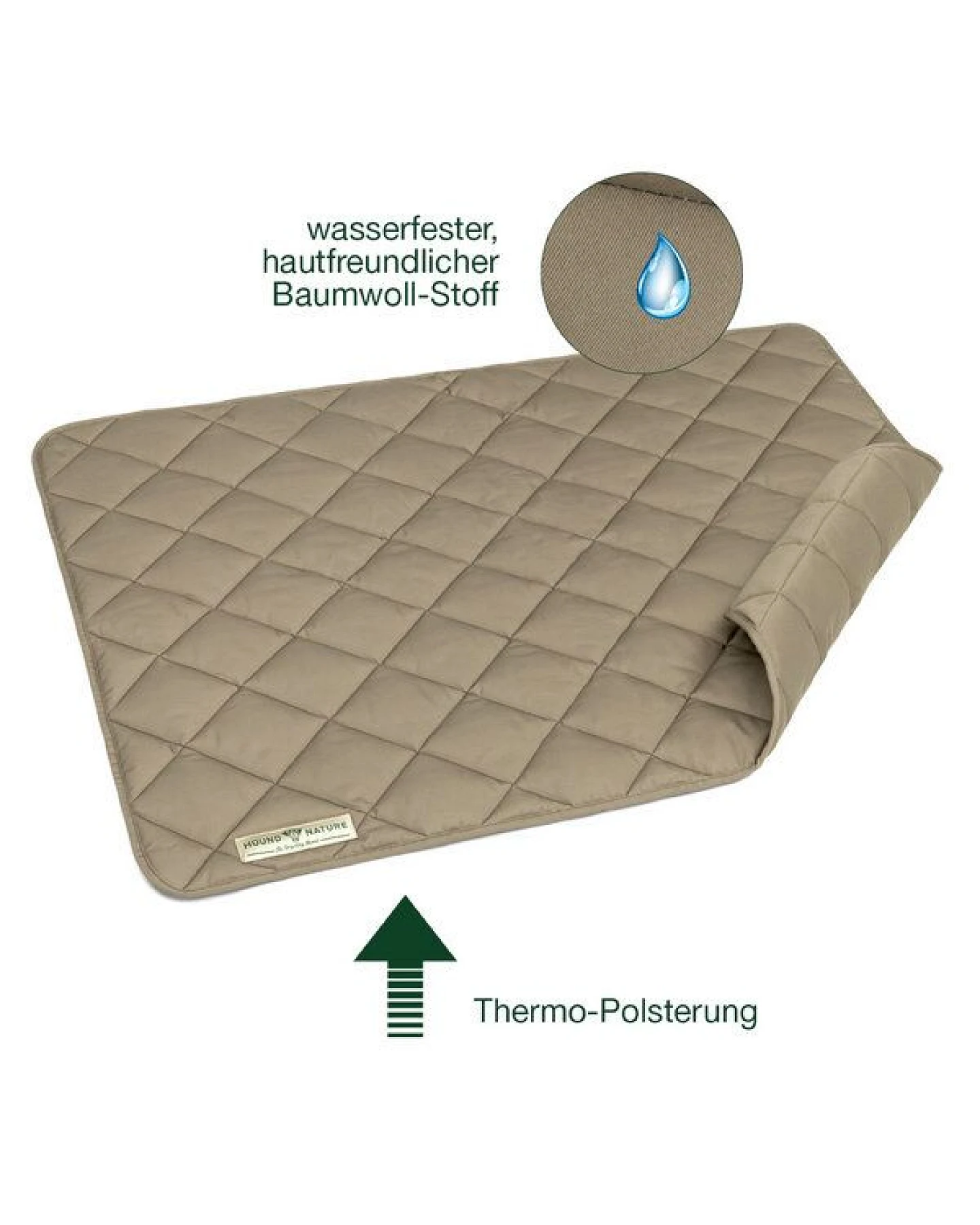 HOUND & NATURE Wasserdichte Baumwoll - Hundedecke - DAVOS waterproof – Ansicht 4