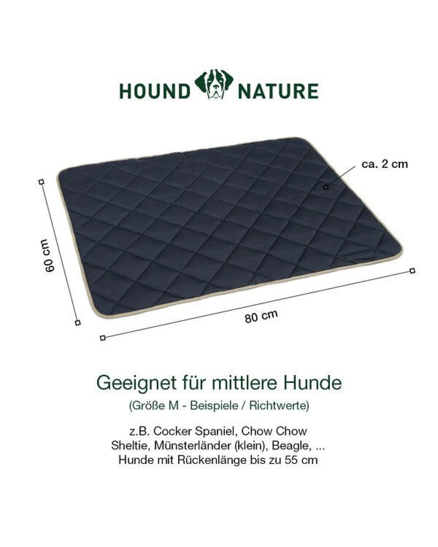 HOUND & NATURE Wasserdichte Baumwoll - Hundedecke - DAVOS waterproof – Ansicht 3