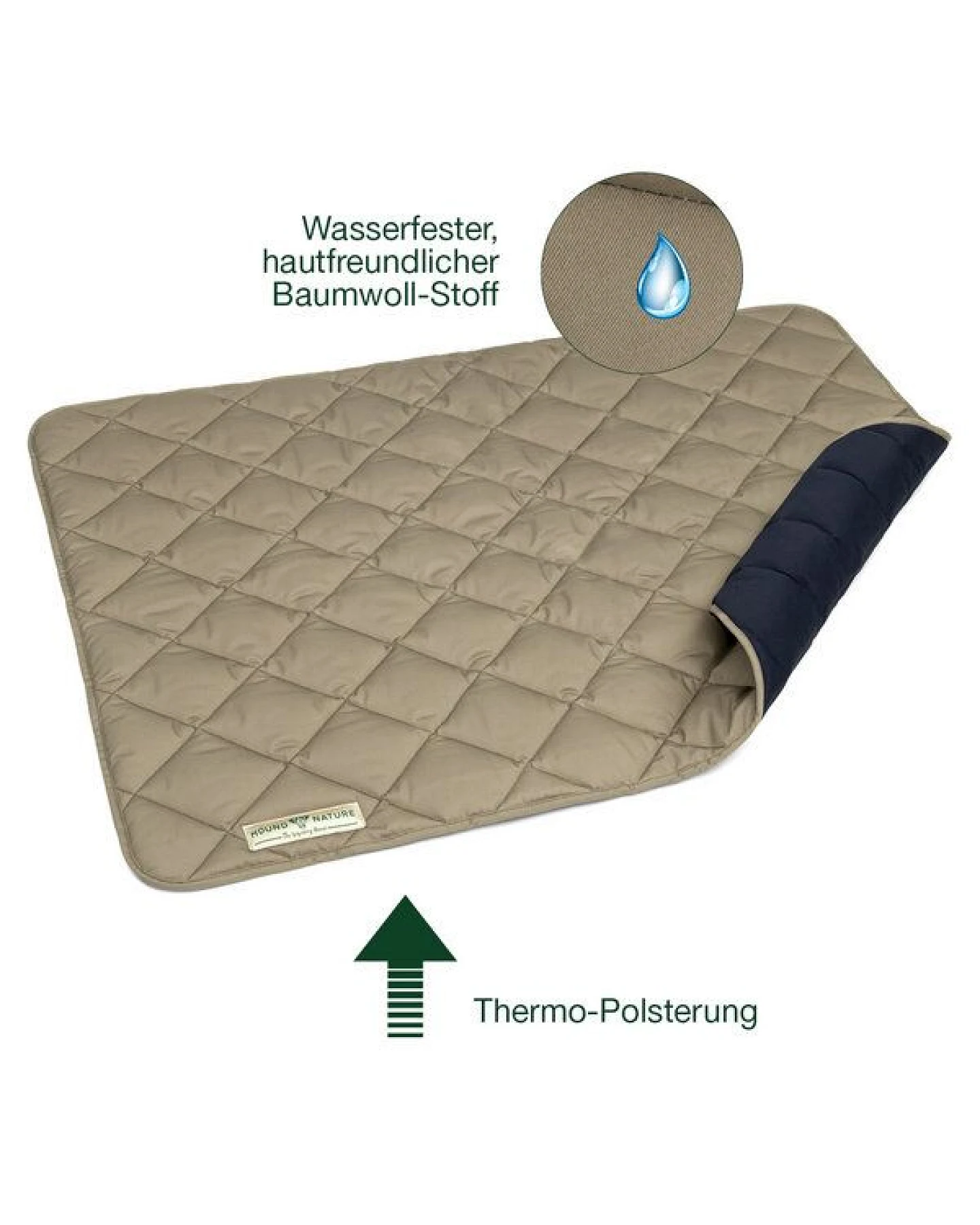 HOUND & NATURE Wasserdichte Baumwoll - Hundedecke - DAVOS waterproof – Ansicht 4