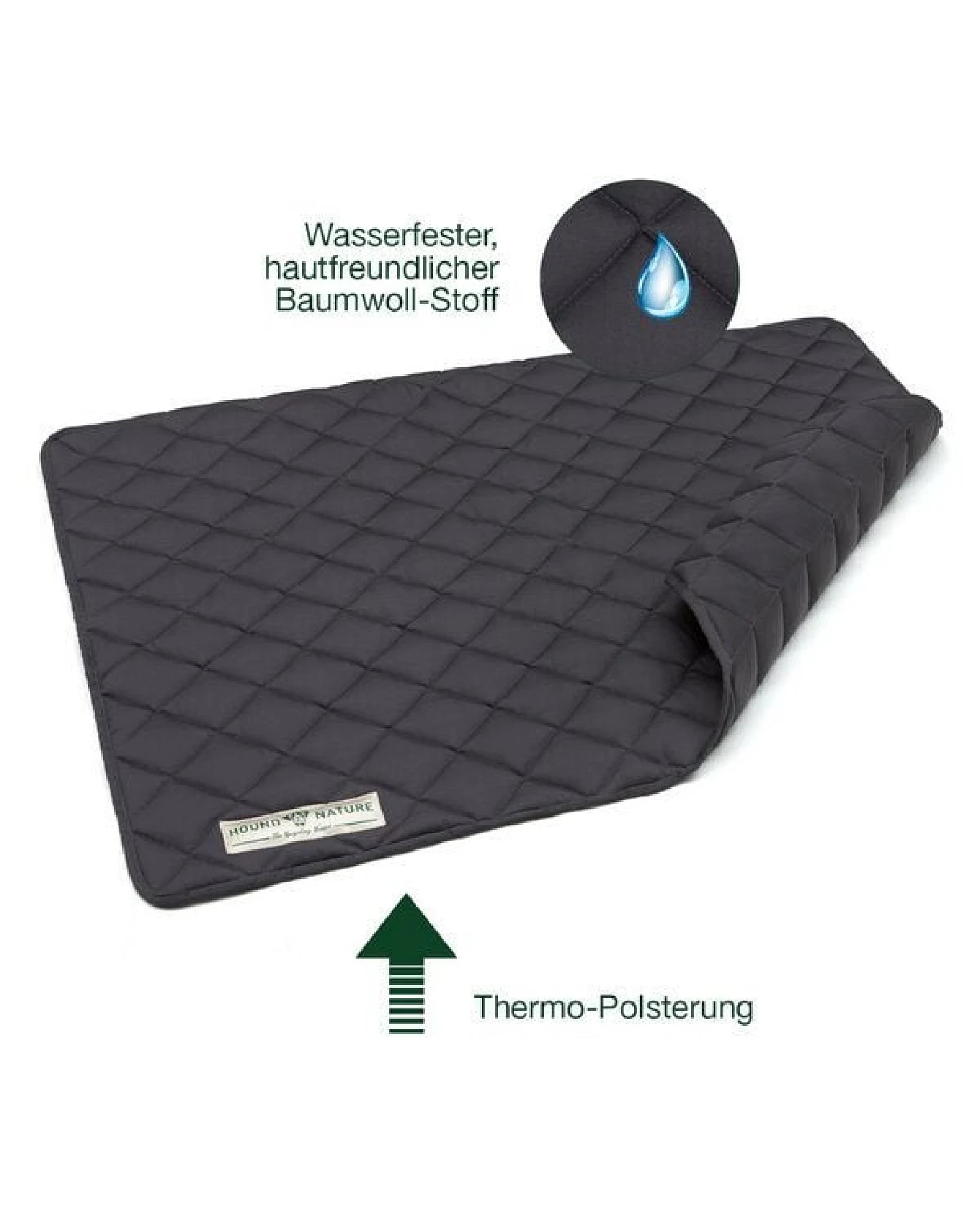 HOUND & NATURE Wasserdichte Baumwoll - Hundedecke - DAVOS waterproof – Ansicht 4