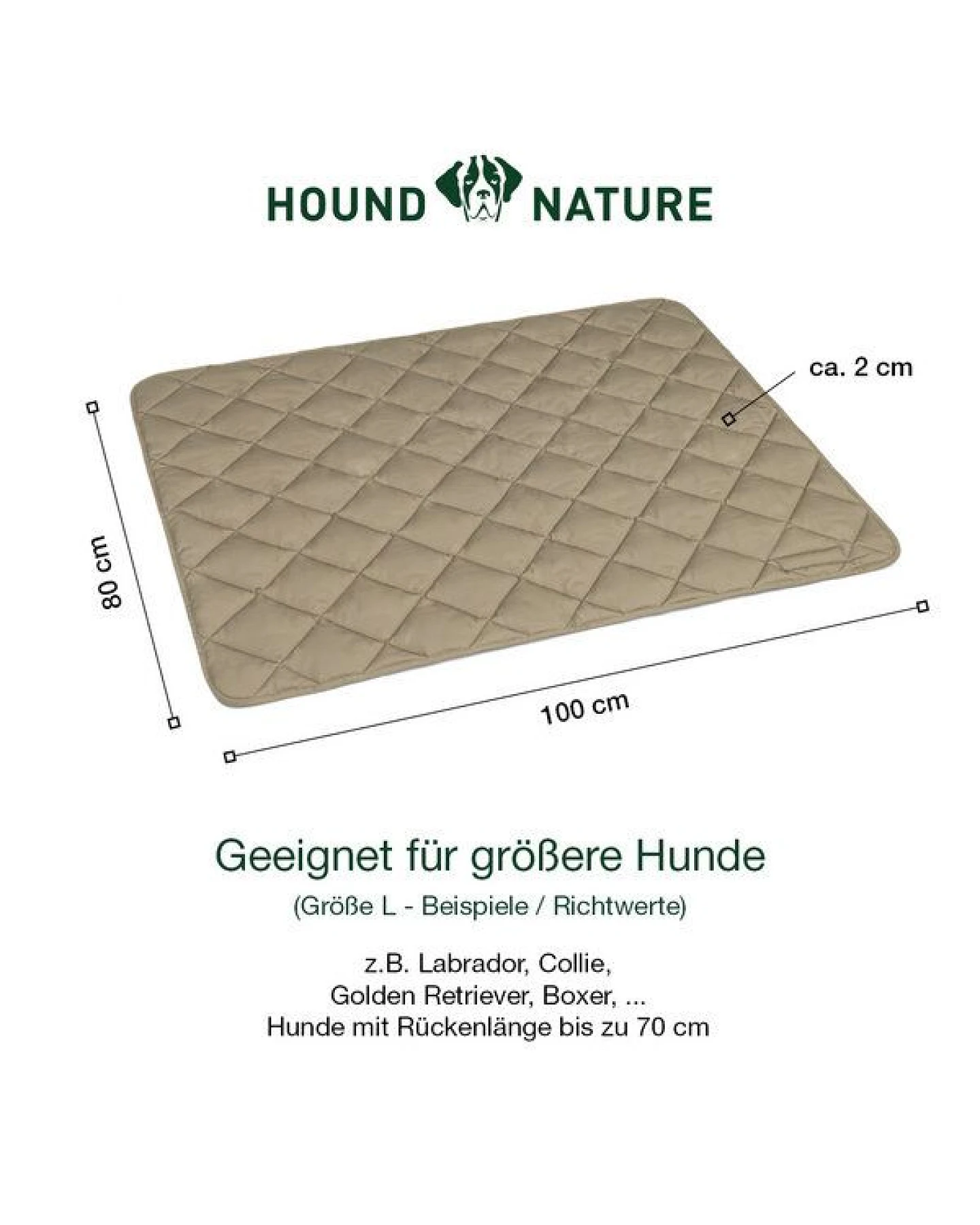 HOUND & NATURE Wasserdichte Baumwoll - Hundedecke - DAVOS waterproof – Ansicht 3