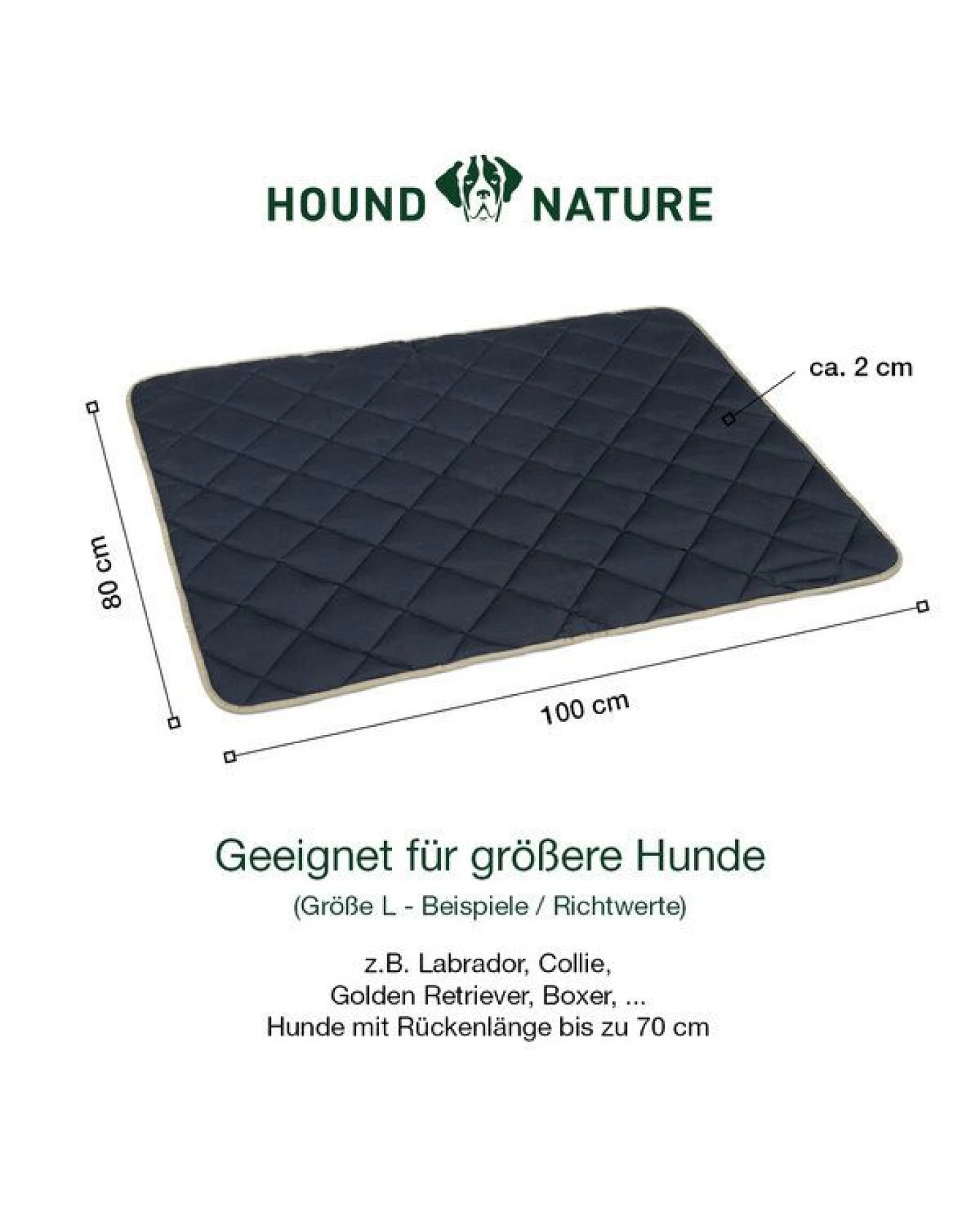 HOUND & NATURE Wasserdichte Baumwoll - Hundedecke - DAVOS waterproof – Ansicht 3