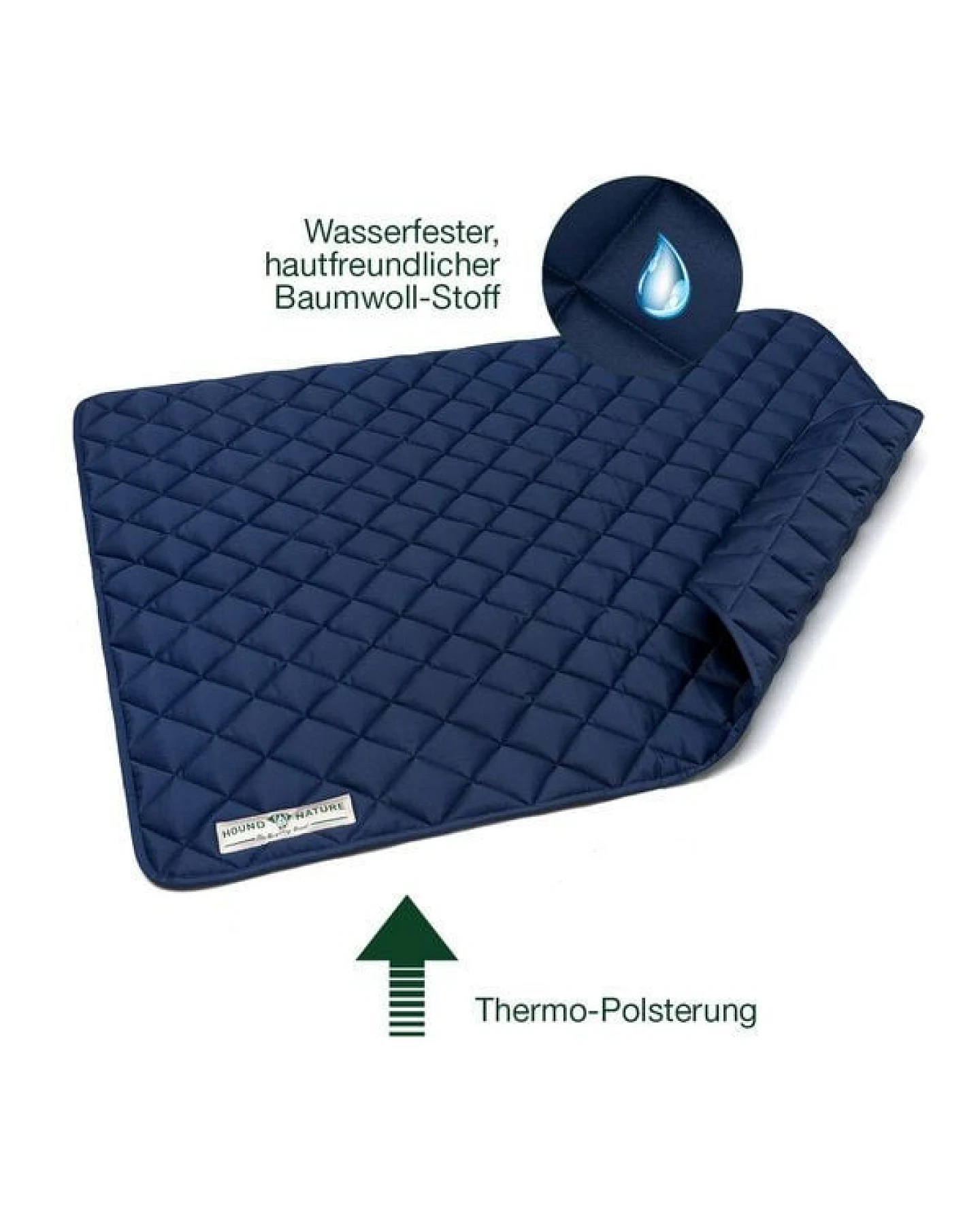 HOUND & NATURE Wasserdichte Baumwoll - Hundedecke - DAVOS waterproof – Ansicht 4