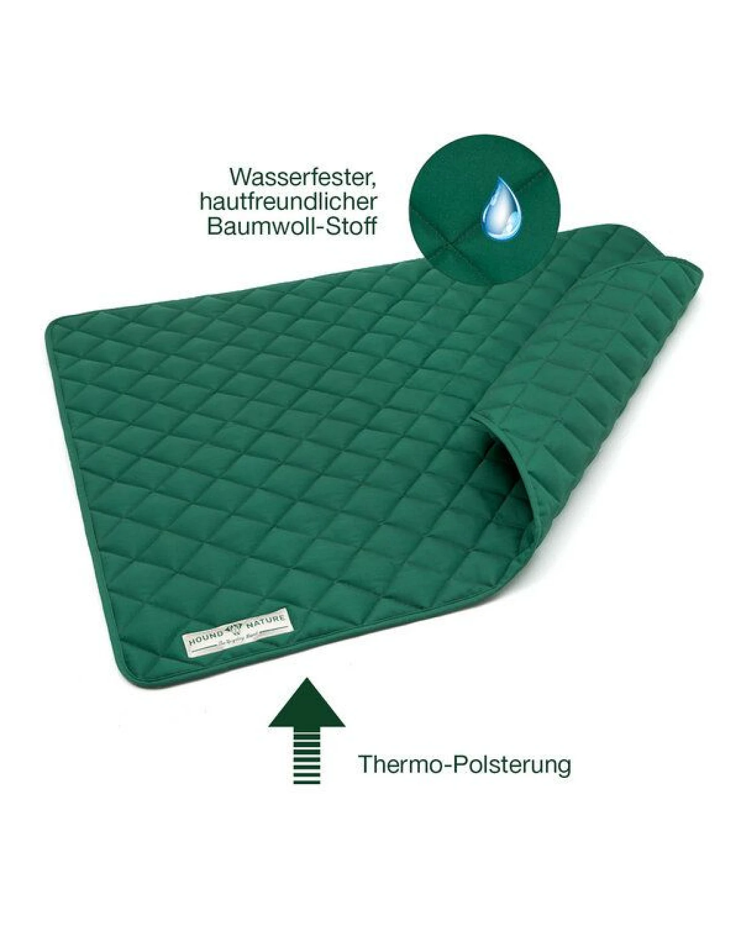 HOUND & NATURE Wasserdichte Baumwoll - Hundedecke - DAVOS waterproof – Ansicht 4