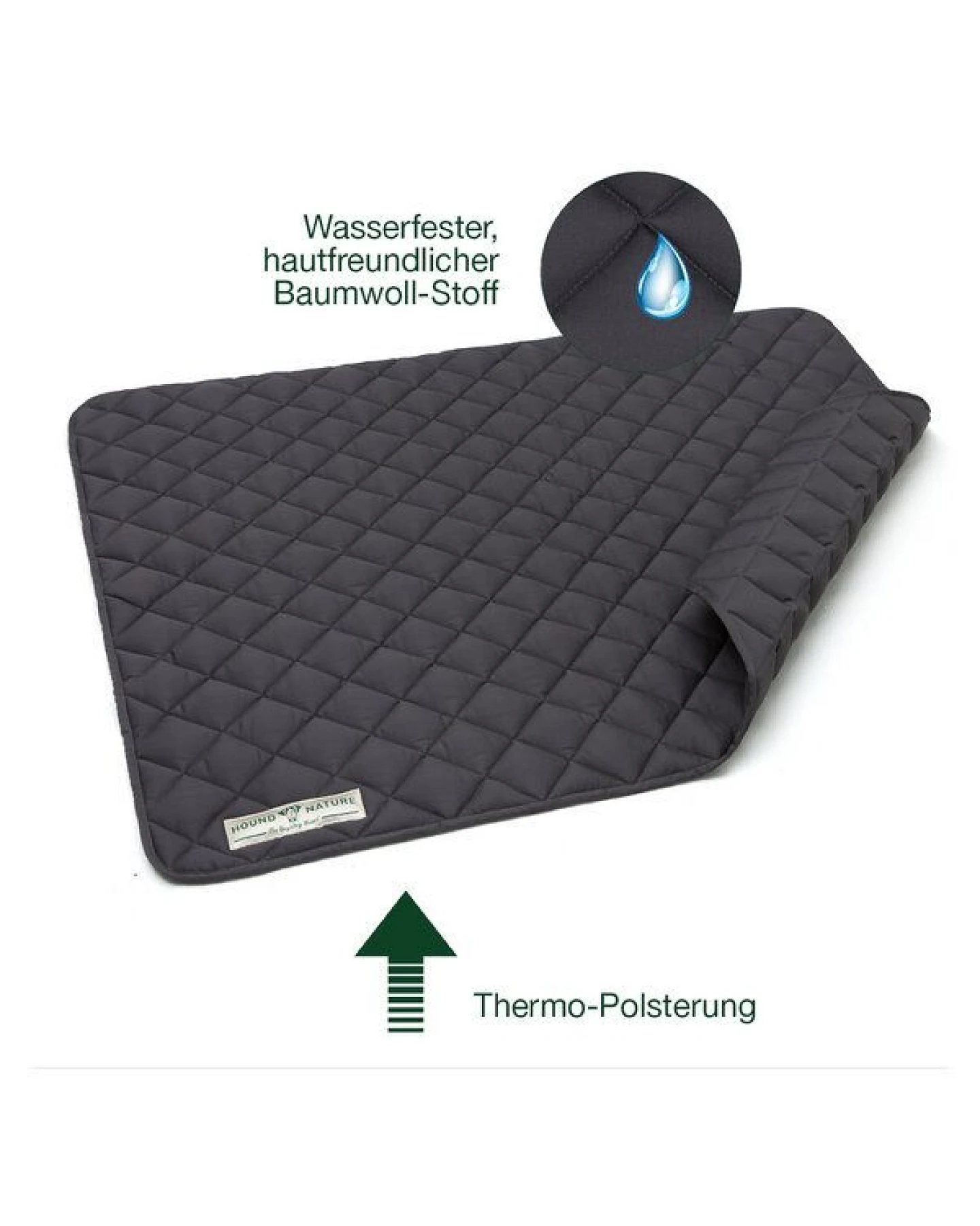 HOUND & NATURE Wasserdichte Baumwoll - Hundedecke - DAVOS waterproof – Ansicht 4