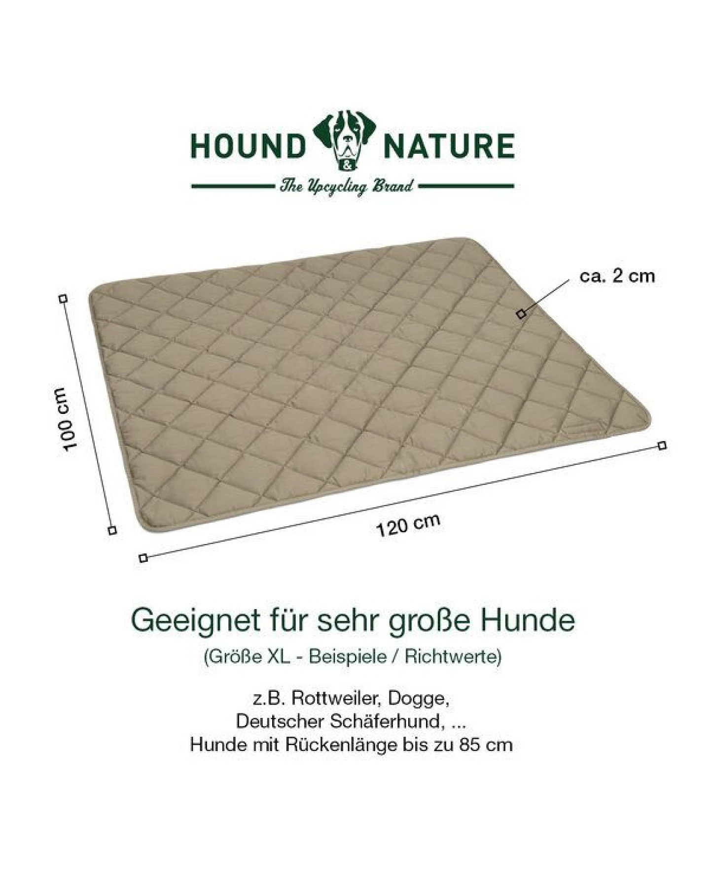 HOUND & NATURE Wasserdichte Baumwoll - Hundedecke - DAVOS waterproof – Ansicht 3