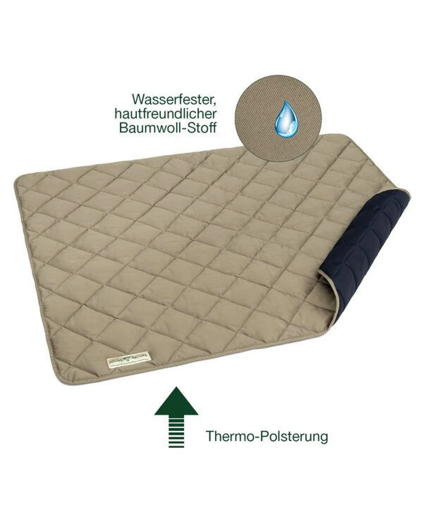 HOUND & NATURE Wasserdichte Baumwoll - Hundedecke - DAVOS waterproof – Ansicht 2