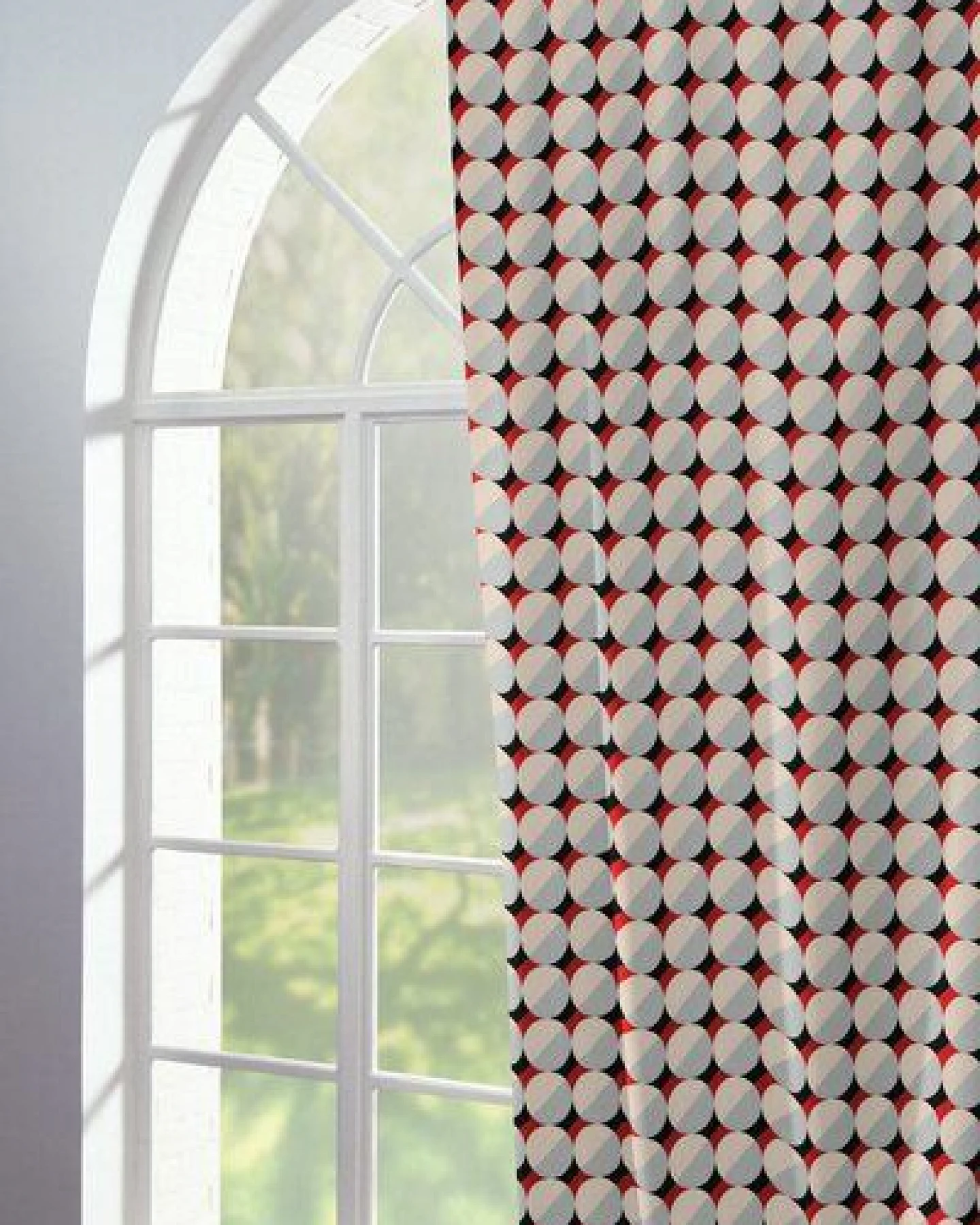 Nature by Adam Vorhang aus 100% Bio-Baumwolle - Made in Germany - Circles – Ansicht 2