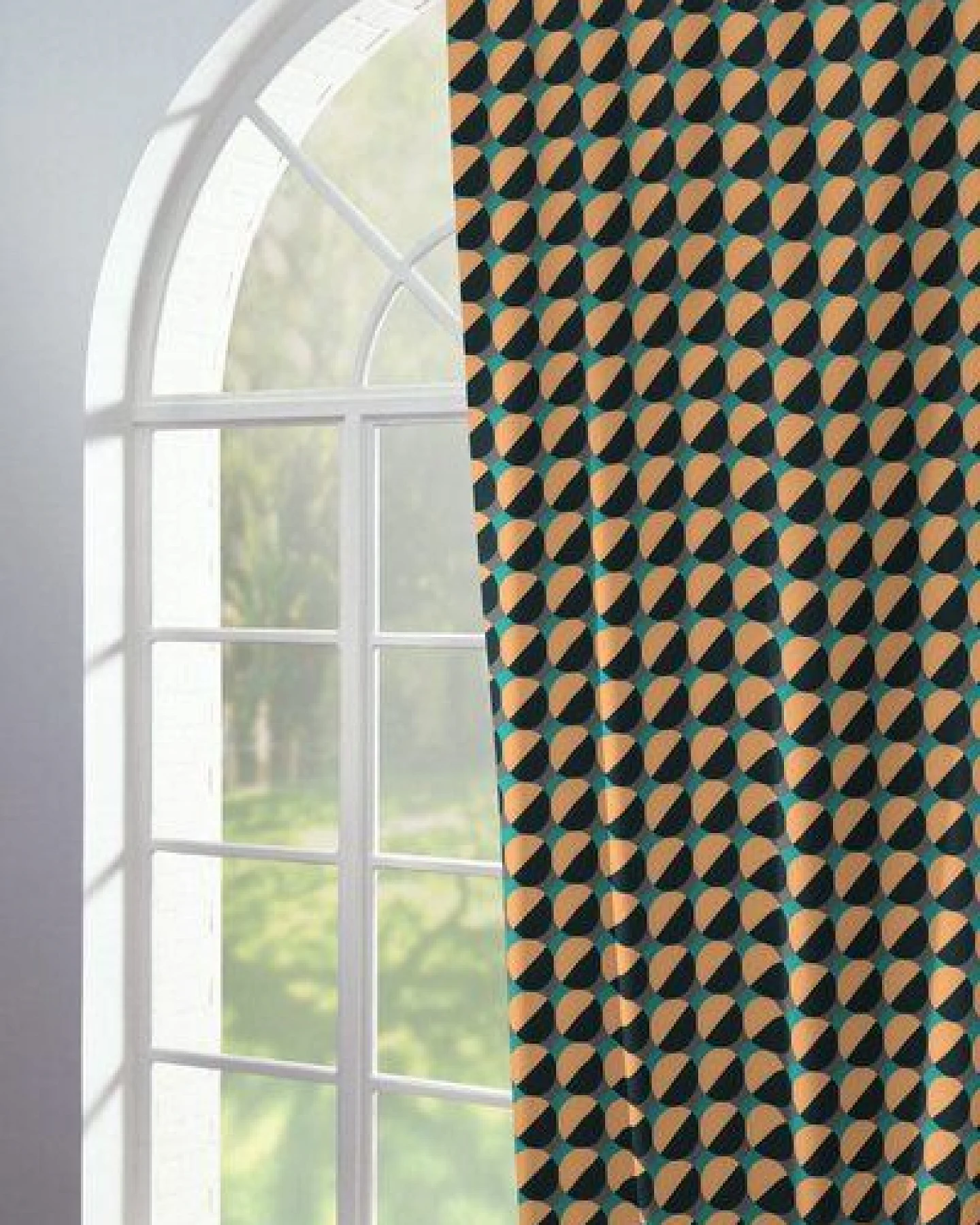 Nature by Adam Vorhang aus 100% Bio-Baumwolle - Made in Germany - Circles – Ansicht 2