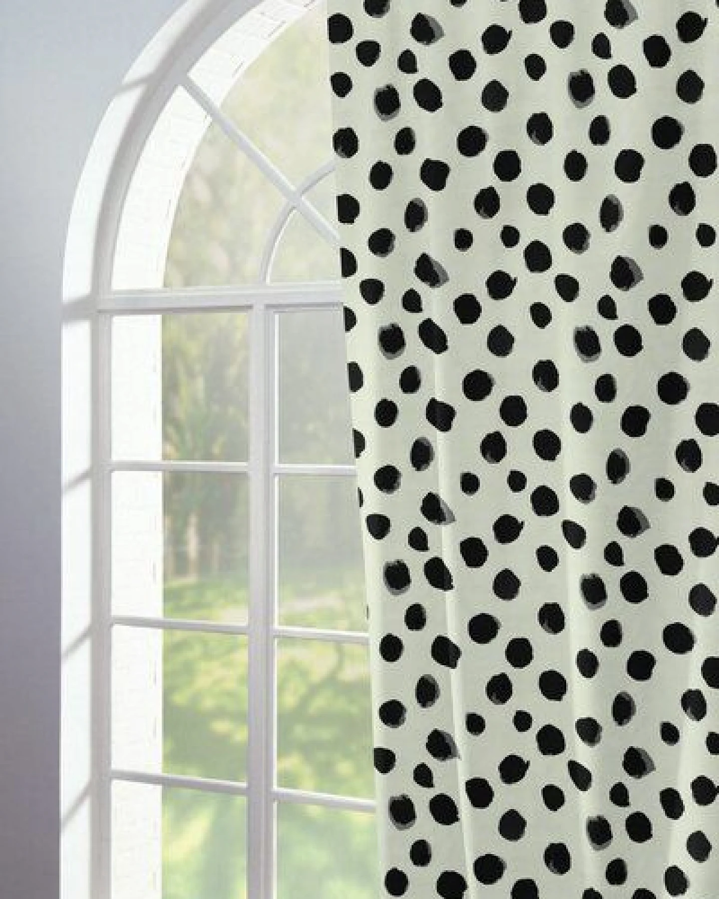 Nature by Adam Vorhang aus Leinen & Bio-Baumwolle - Made in Germany - Dots – Ansicht 2