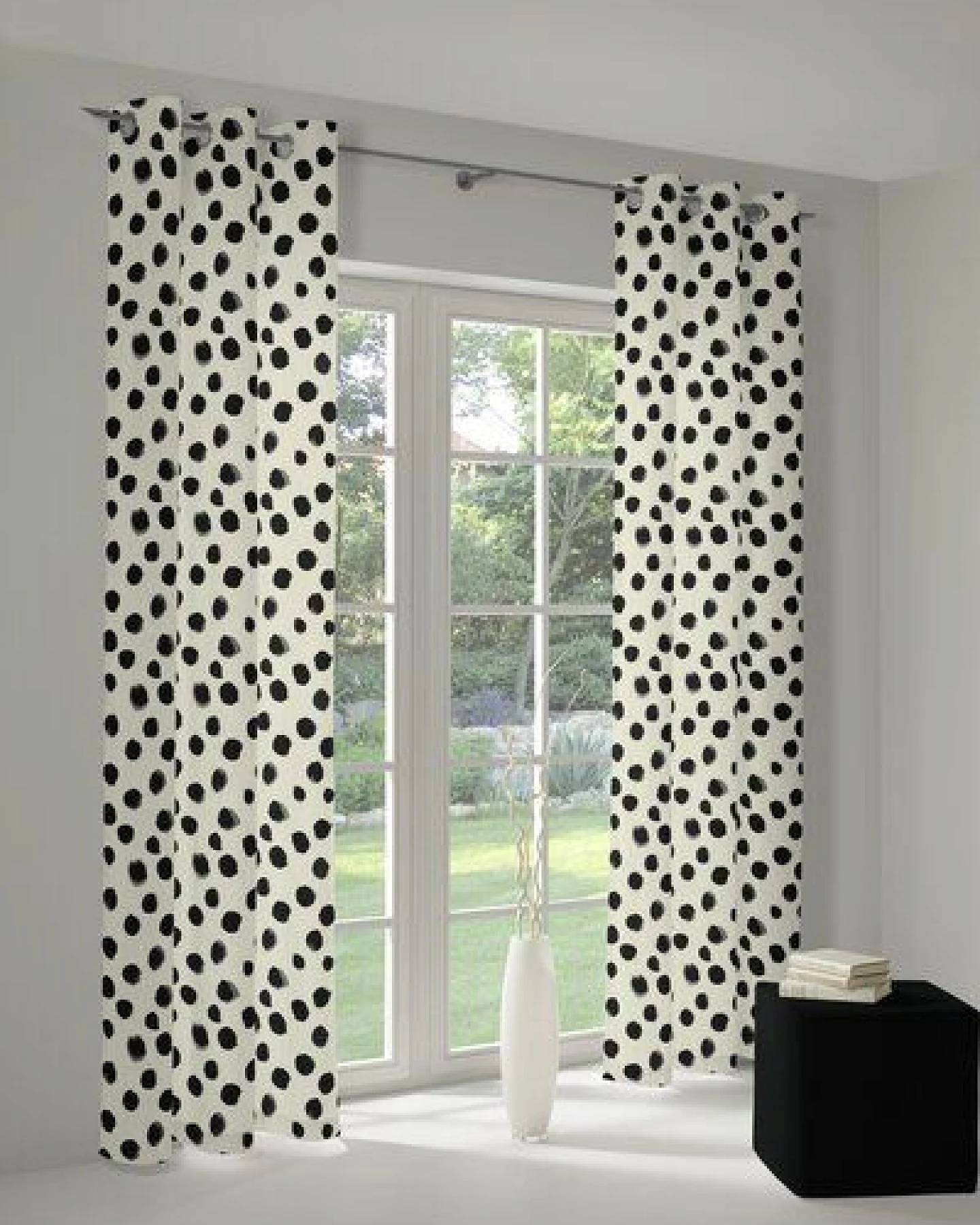 Nature by Adam Vorhang aus Leinen & Bio-Baumwolle - Made in Germany - Dots – Ansicht 4