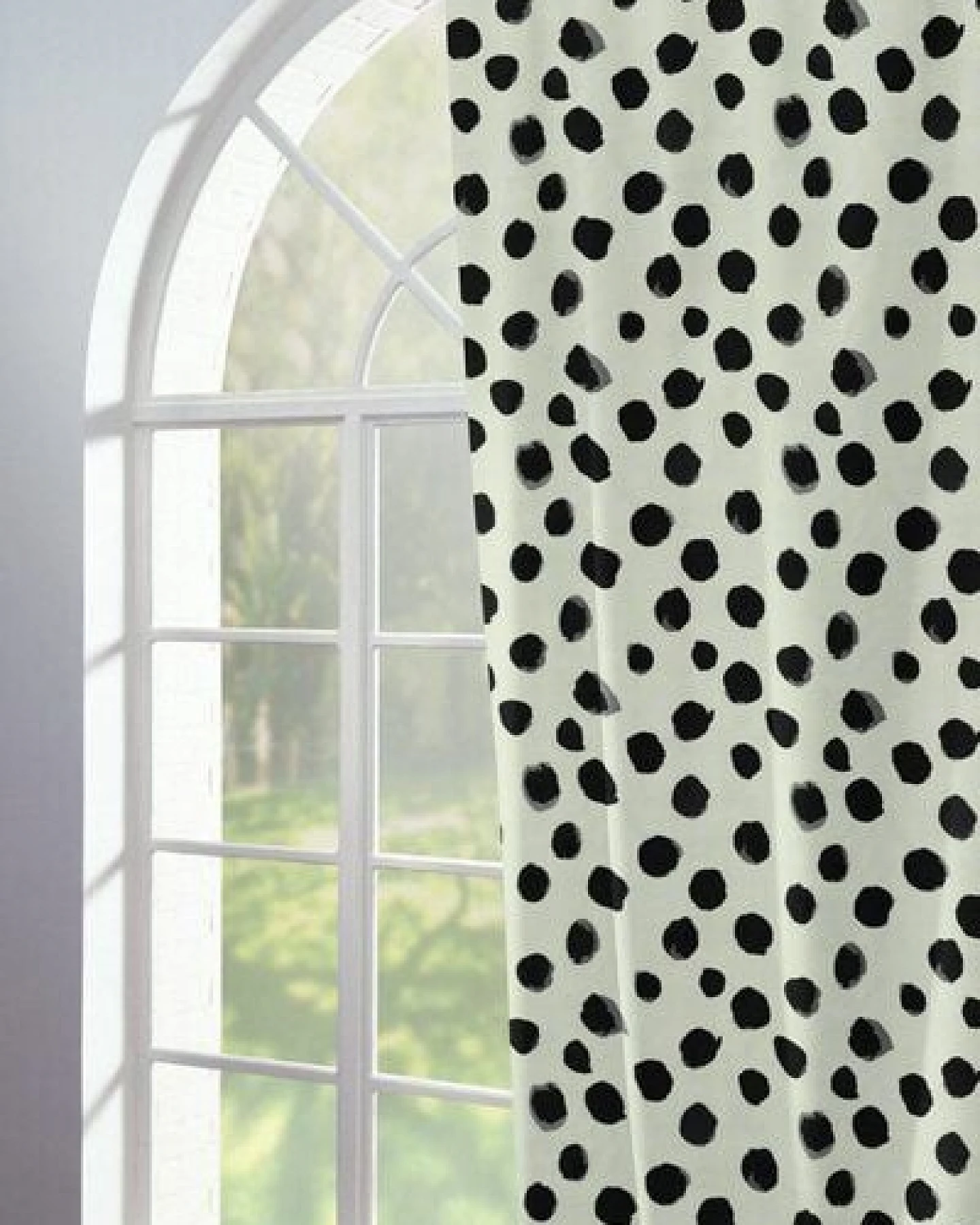 Nature by Adam Vorhang aus Leinen & Bio-Baumwolle - Made in Germany - Dots – Ansicht 2