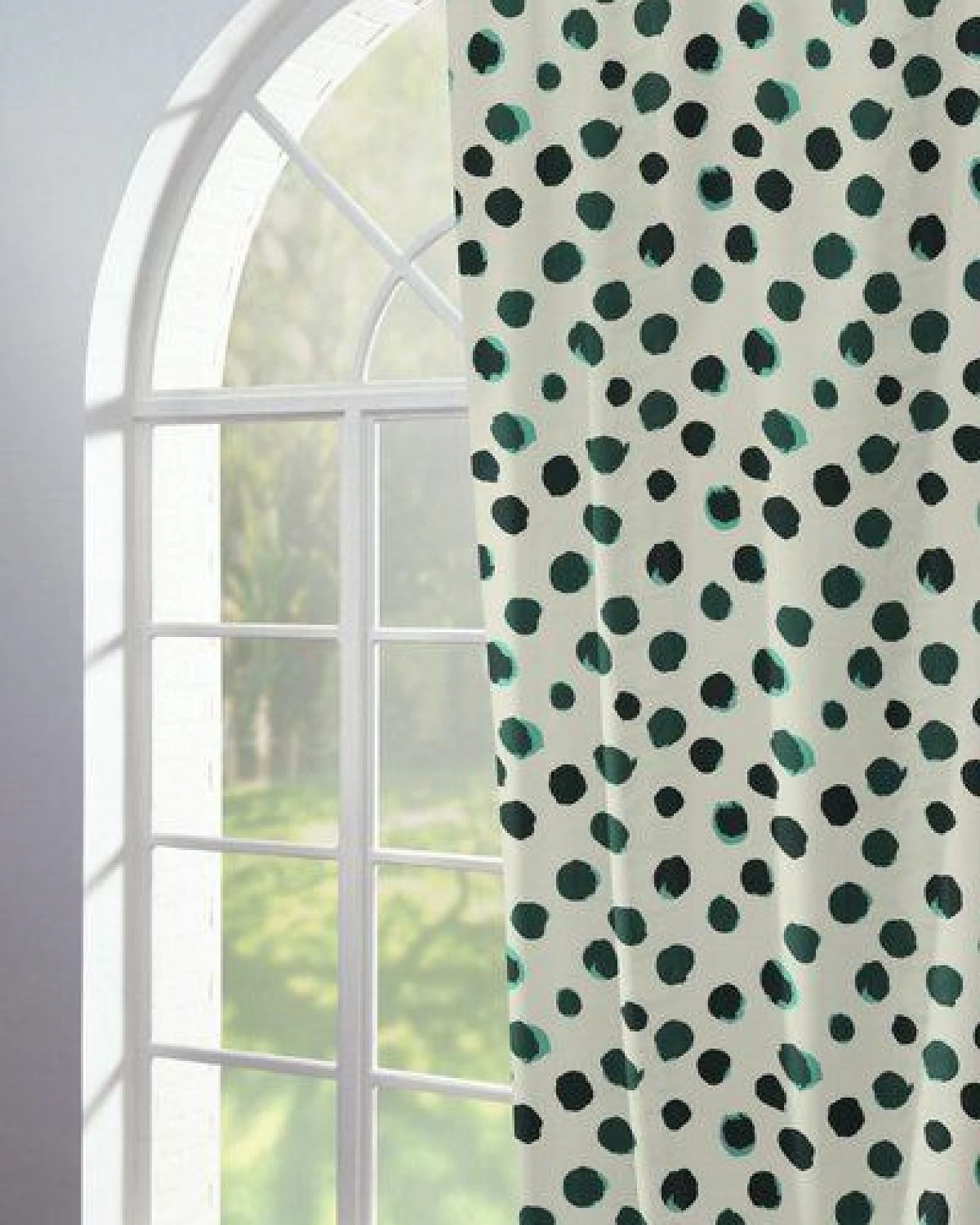 Nature by Adam Vorhang aus Leinen & Bio-Baumwolle - Made in Germany - Dots – Ansicht 2