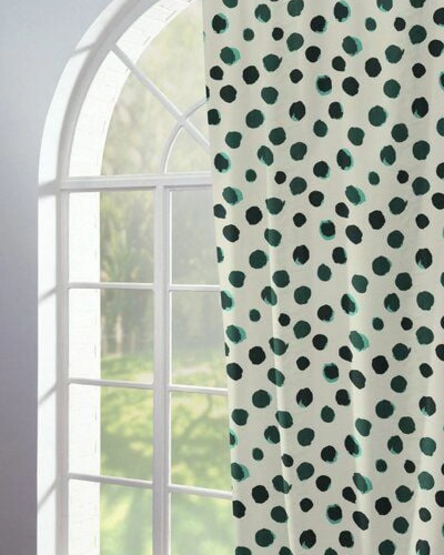 Nature by Adam Vorhang aus Leinen & Bio-Baumwolle - Made in Germany - Dots – Ansicht 2