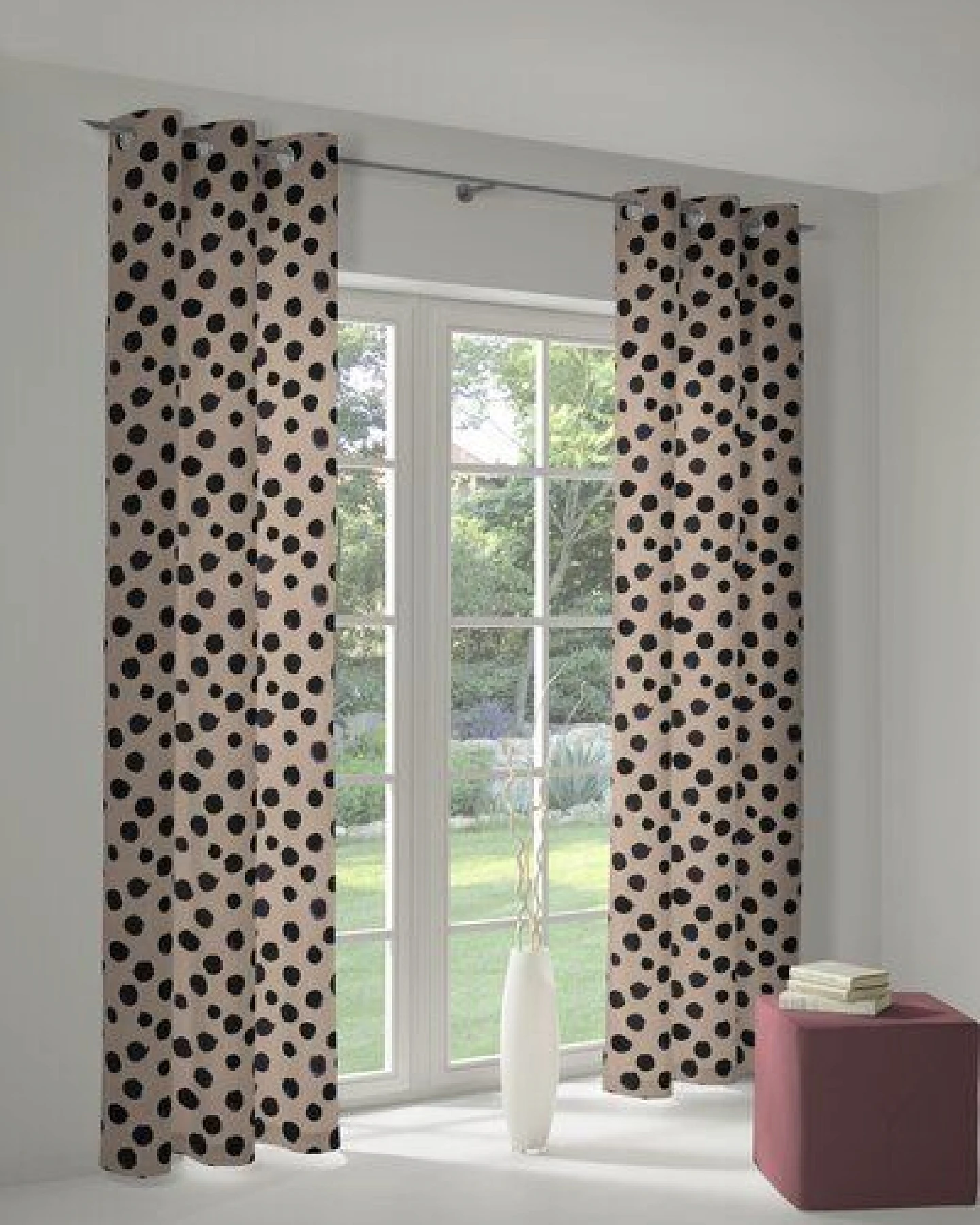 Nature by Adam Vorhang aus Leinen & Bio-Baumwolle - Made in Germany - Dots – Ansicht 4