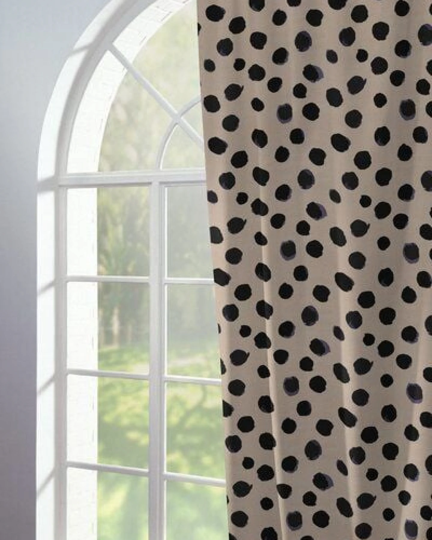 Nature by Adam Vorhang aus Leinen & Bio-Baumwolle - Made in Germany - Dots – Ansicht 2