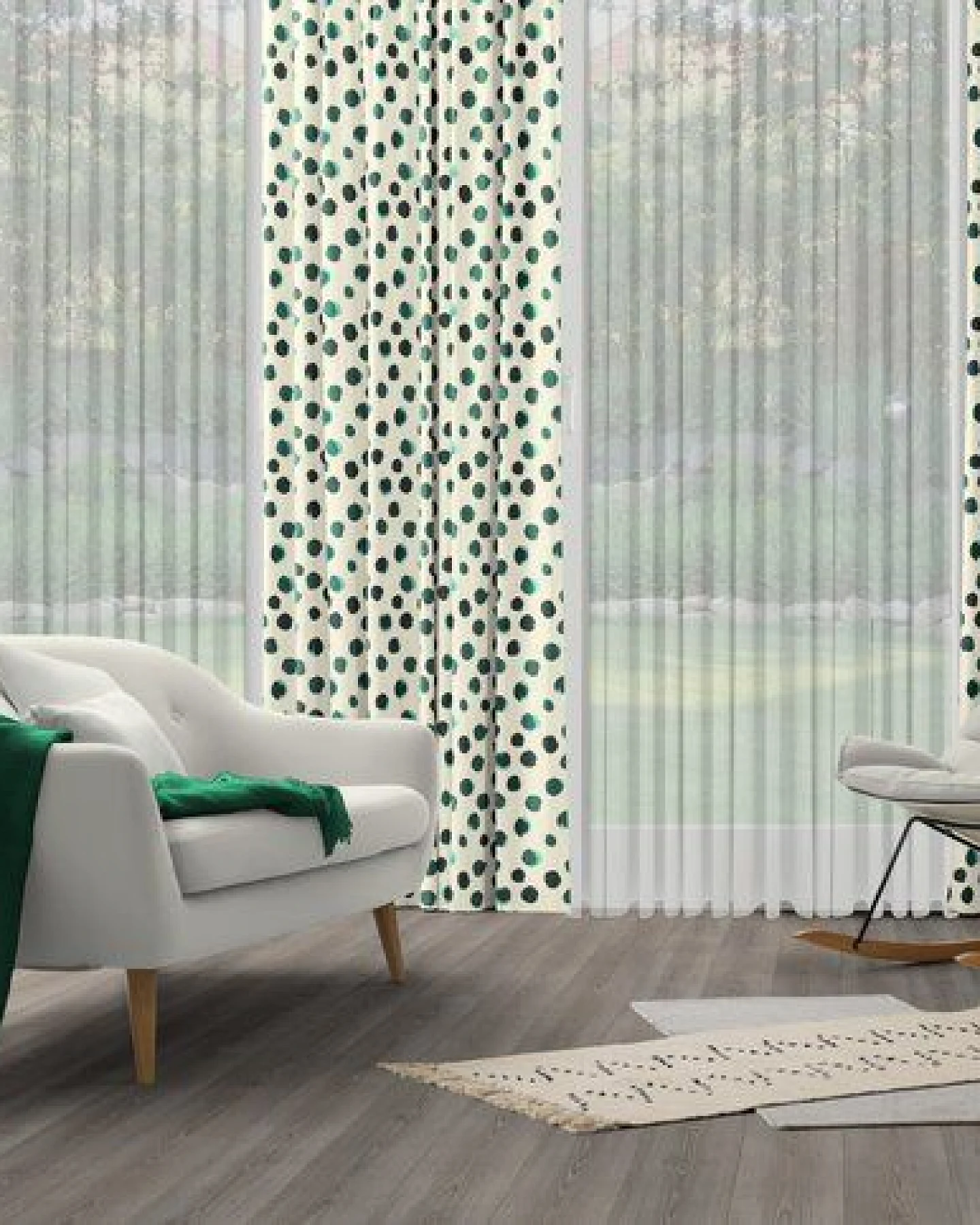 Nature by Adam Vorhang aus Leinen & Bio-Baumwolle - Made in Germany - Dots – Ansicht 4