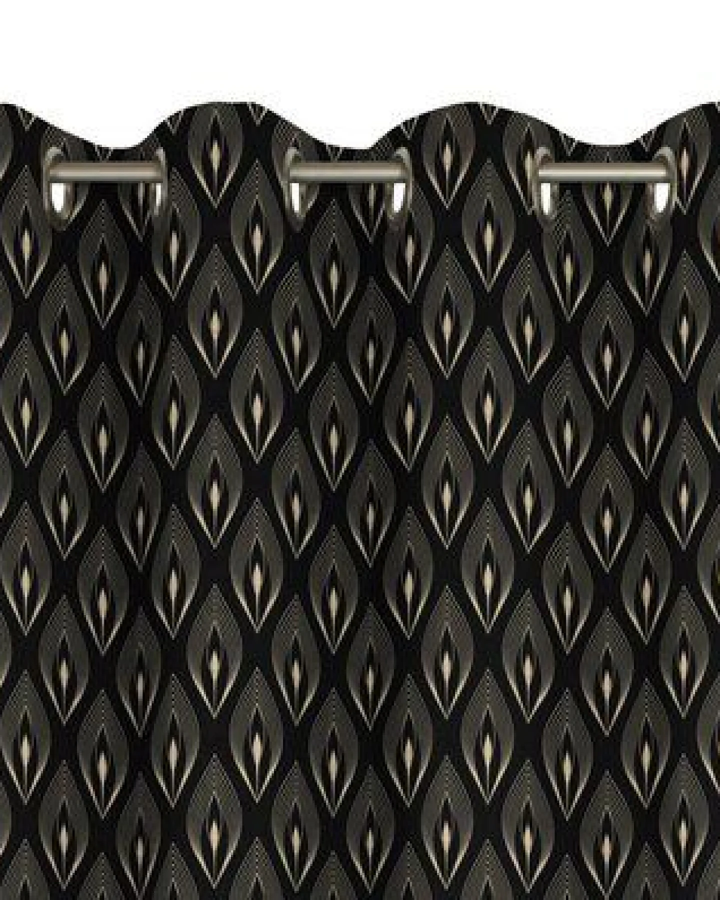 Nature by Adam Vorhang aus 100% Bio-Baumwolle - Made in Germany - Feathers – Ansicht 3