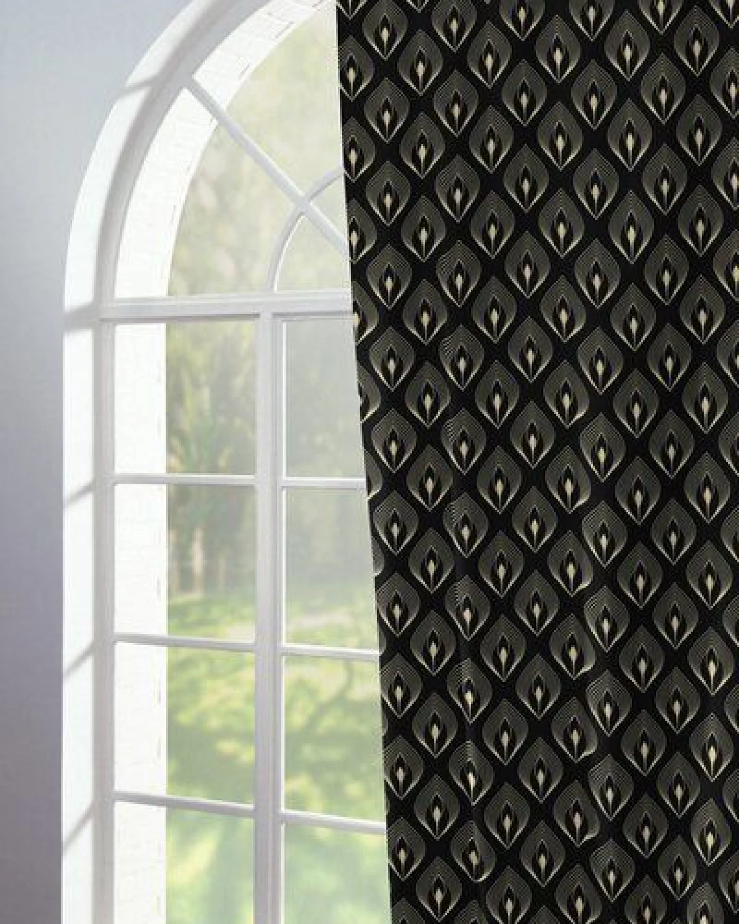 Nature by Adam Vorhang aus 100% Bio-Baumwolle - Made in Germany - Feathers – Ansicht 2