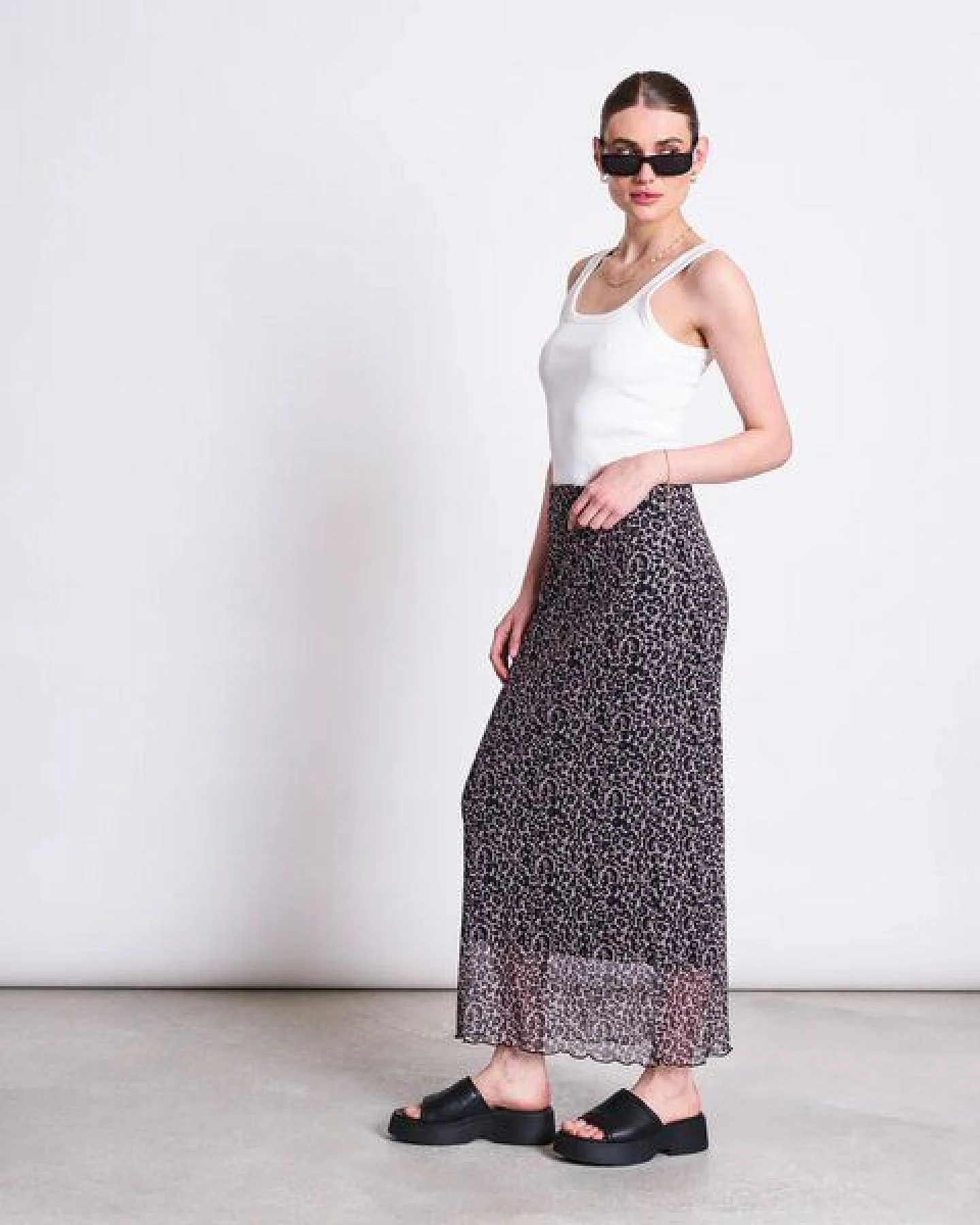 JAN N JUNE Damen Rock - Smuk Leo Print Skirt – Ansicht 2